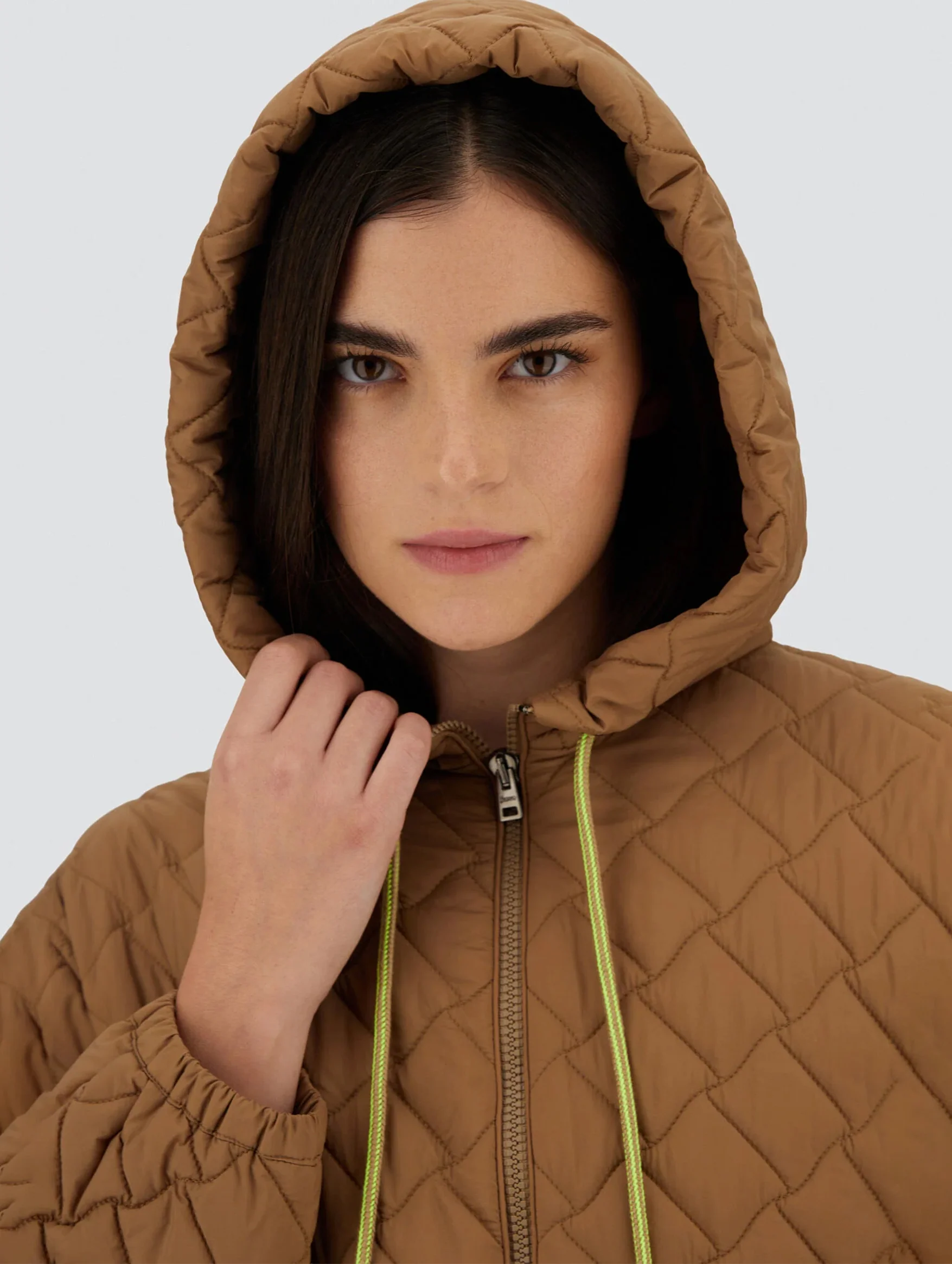 A-Shape Jacket in Ecoage Camel - Image 4