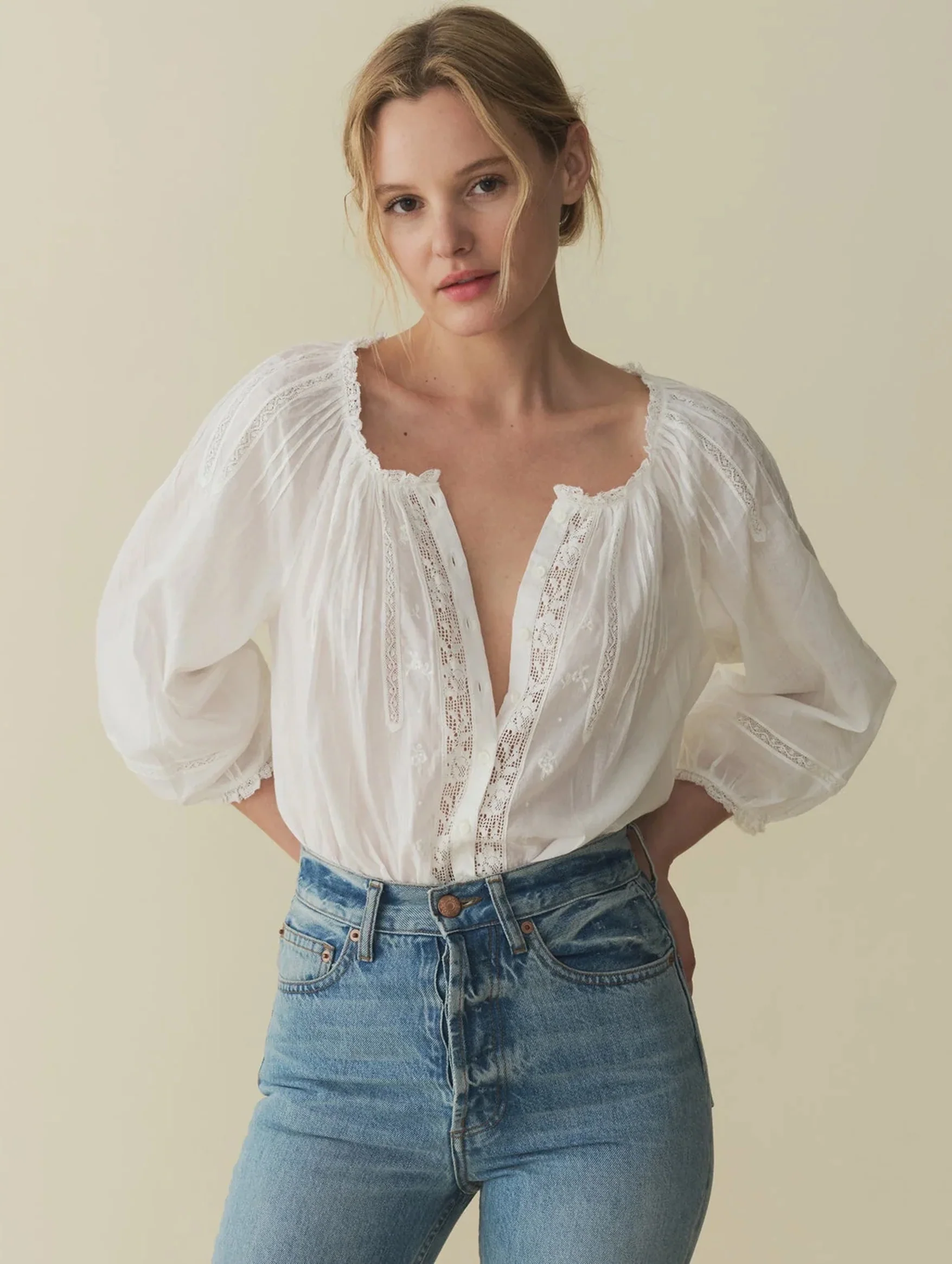 Abigail Top in Salt - Image 2