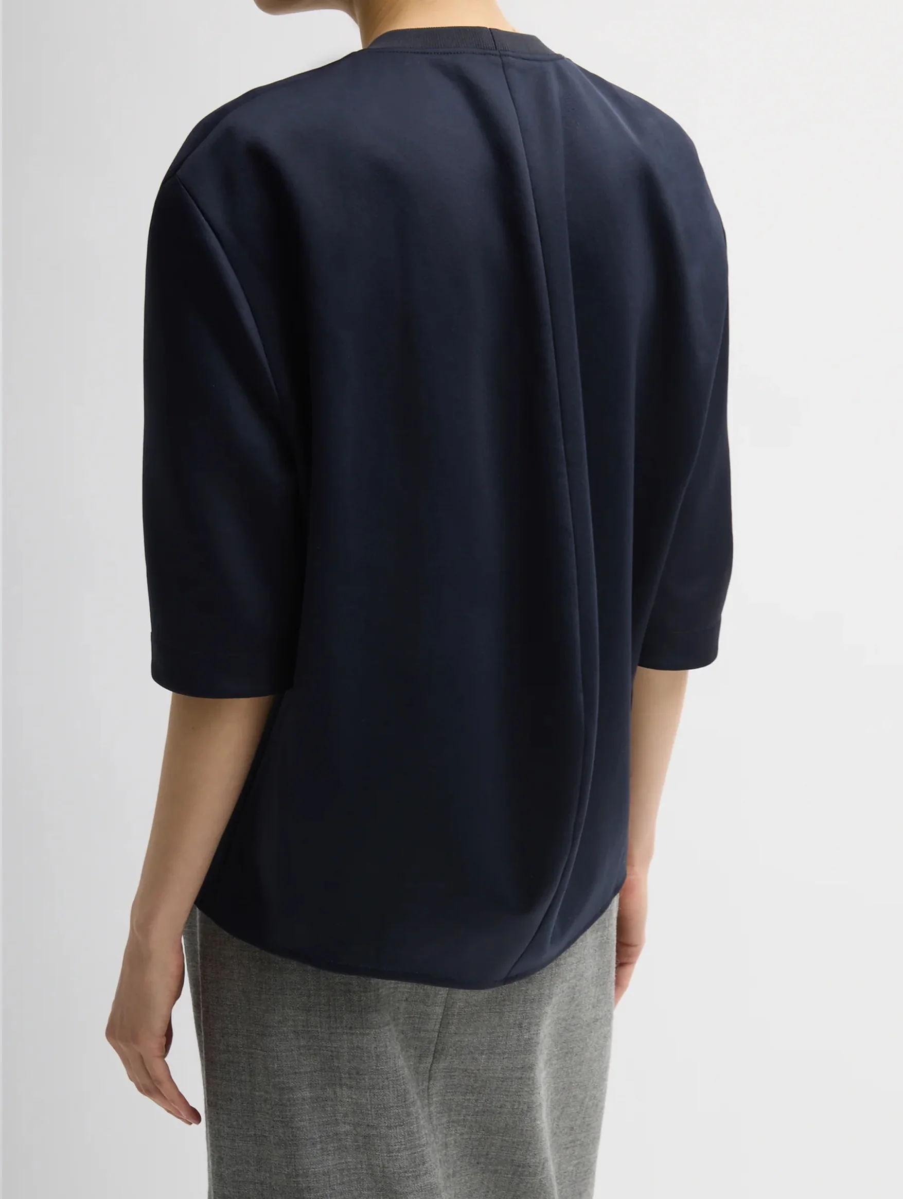 Active Knit Raglan Top in Navy - Image 2