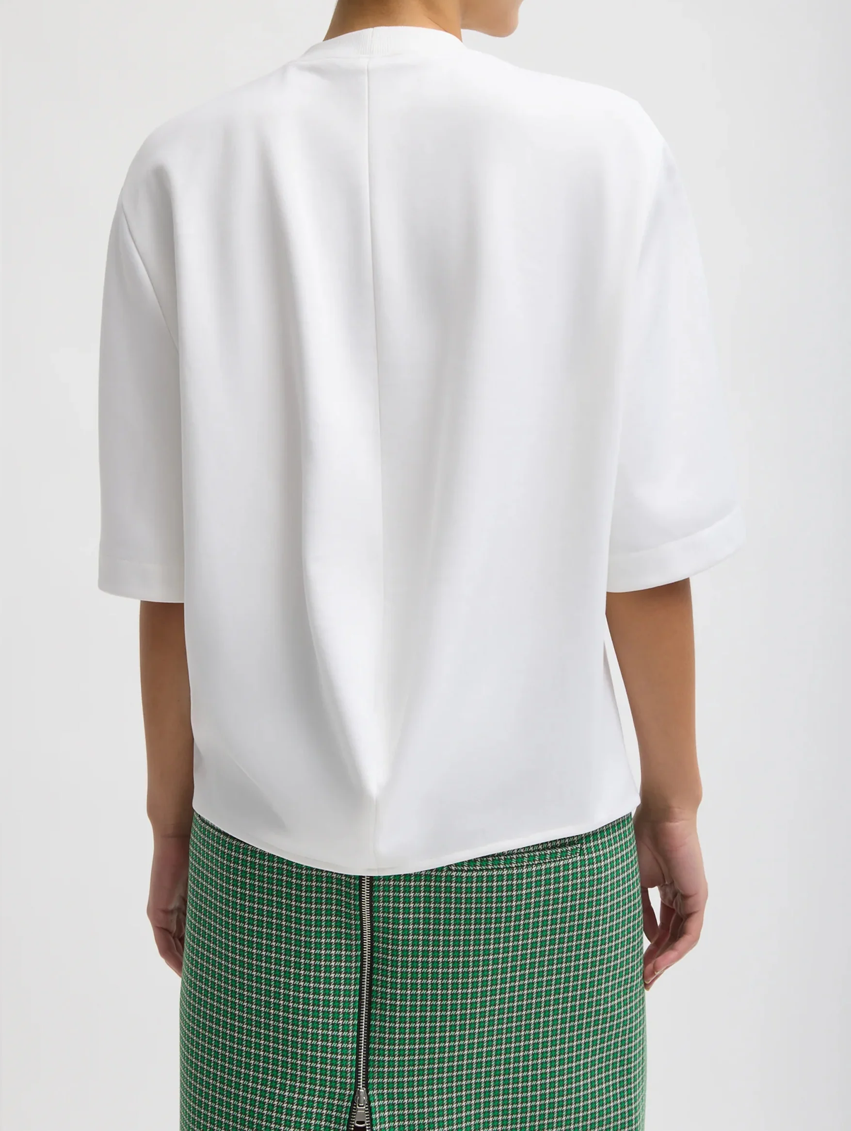 Active Knit Raglan Top in White - Image 2
