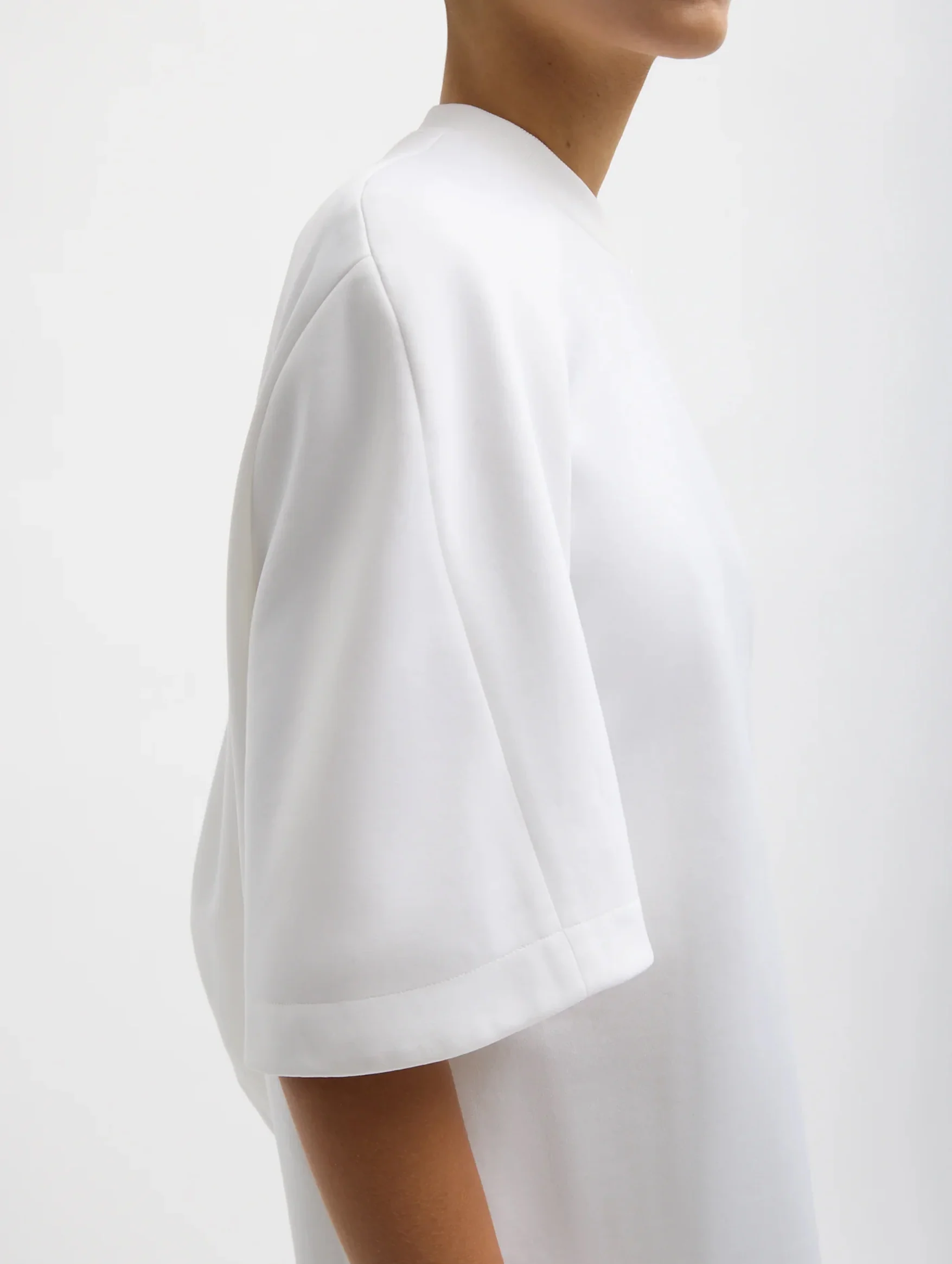 Active Knit Raglan Top in White - Image 4