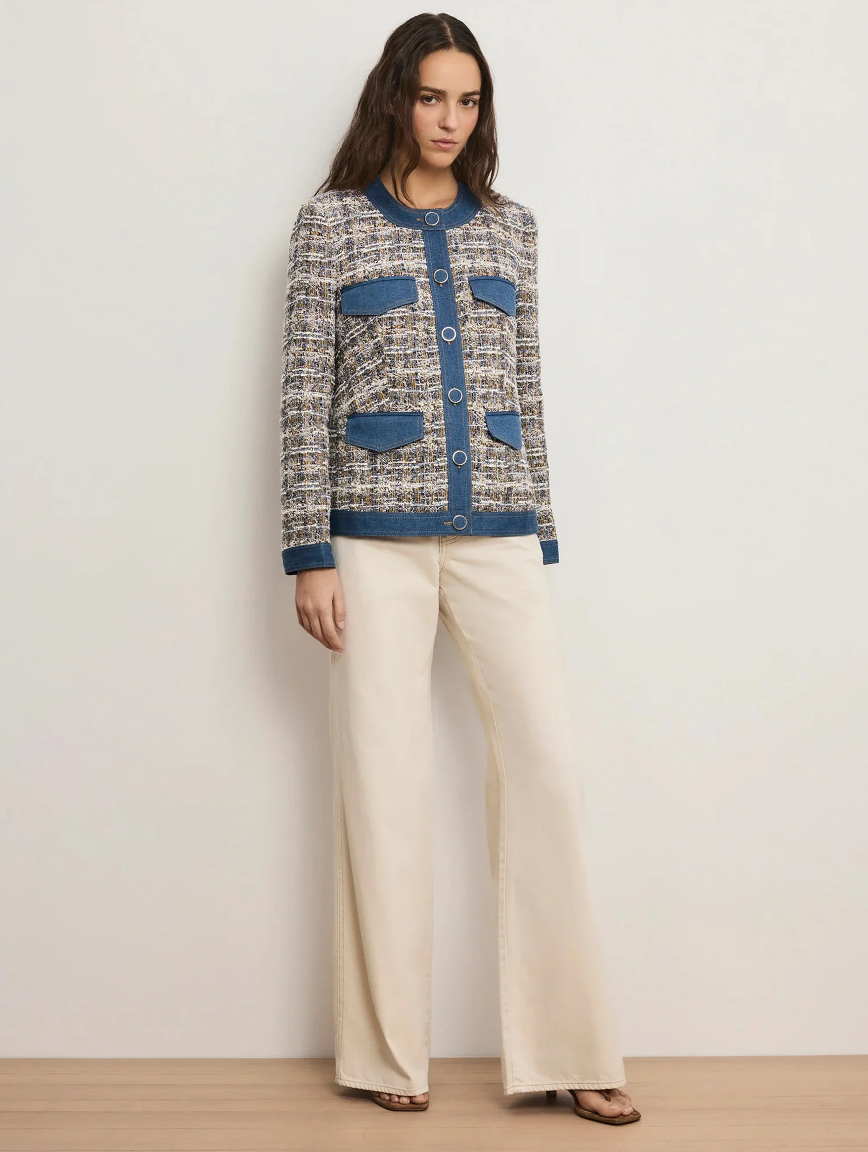 Ainslie Jacket in Navy Multi - Image 2