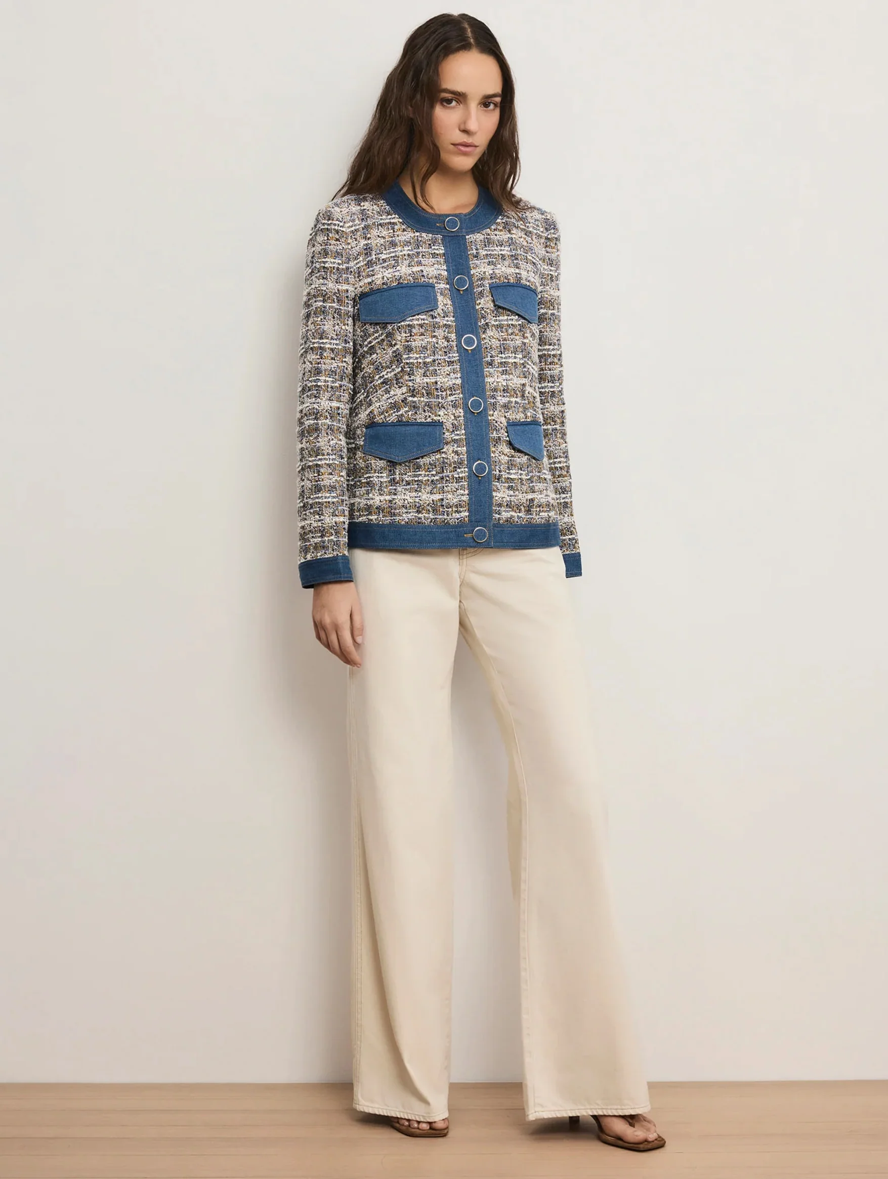 Ainslie Jacket in Navy Multi - Image 5