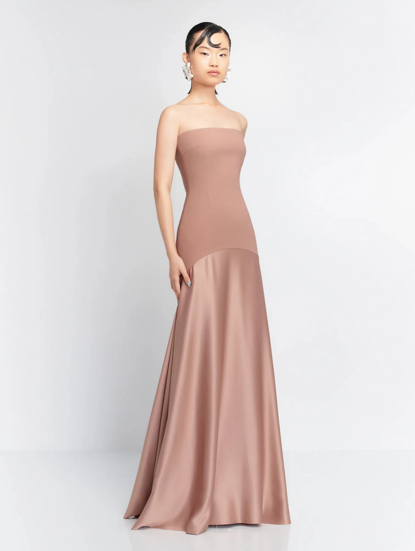 Alessandra Maxi Dress in Cocoa - Image 3