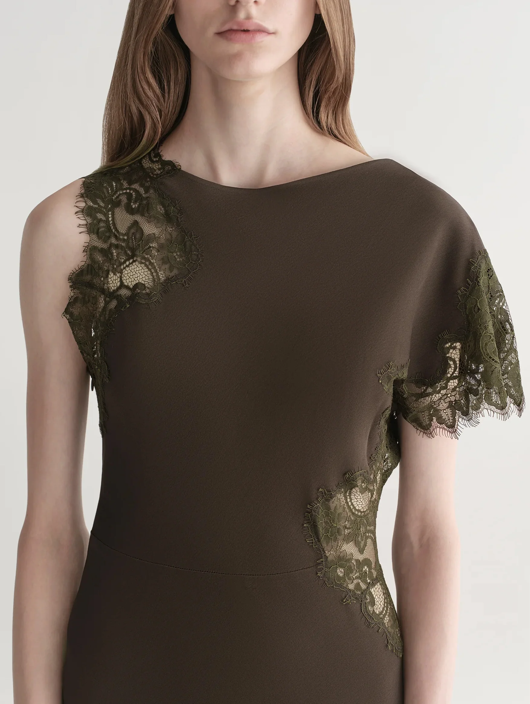 Alessia Dress in Military - Image 3