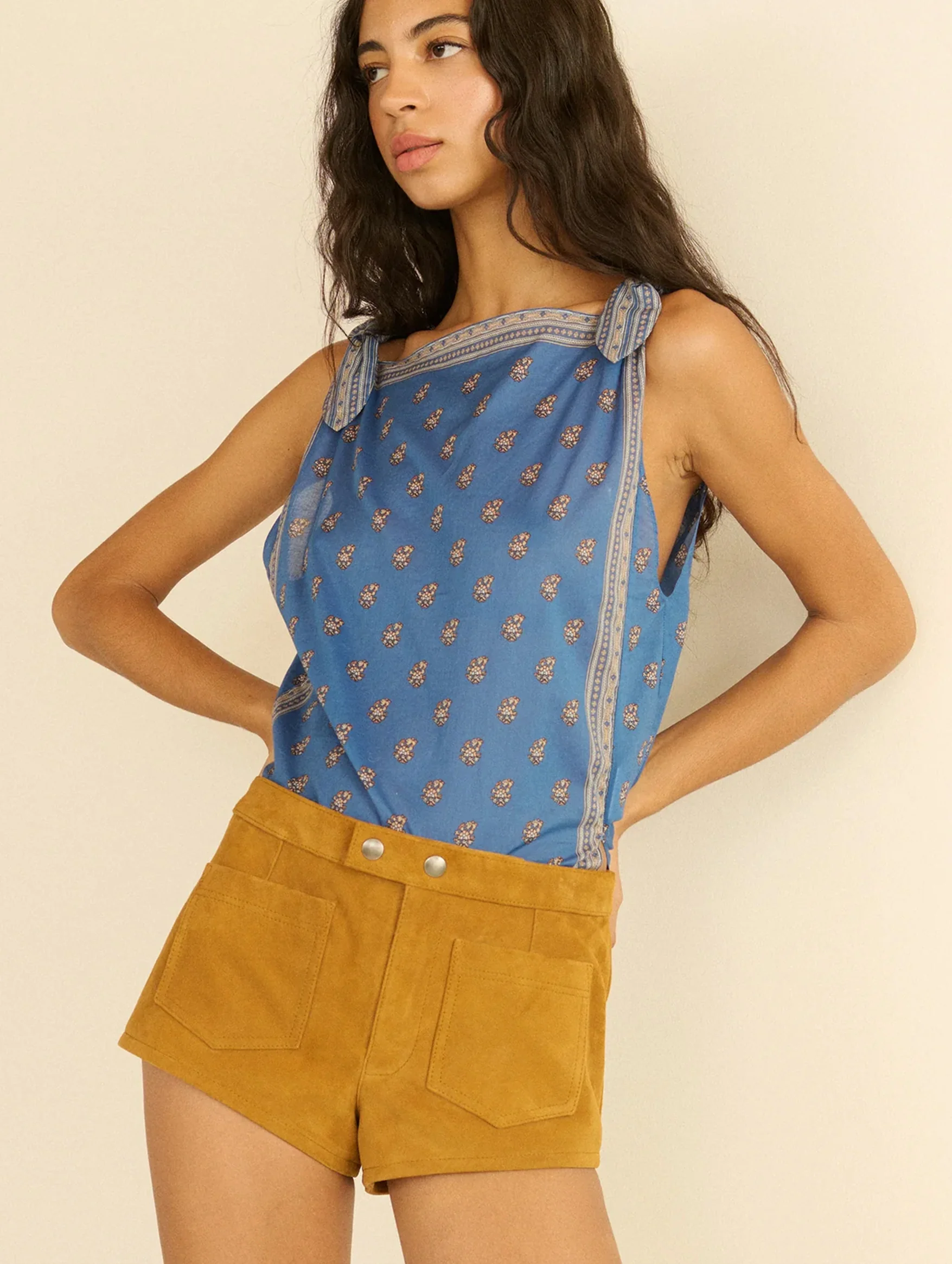 Amalia Top in Eartha Paisley - Image 4