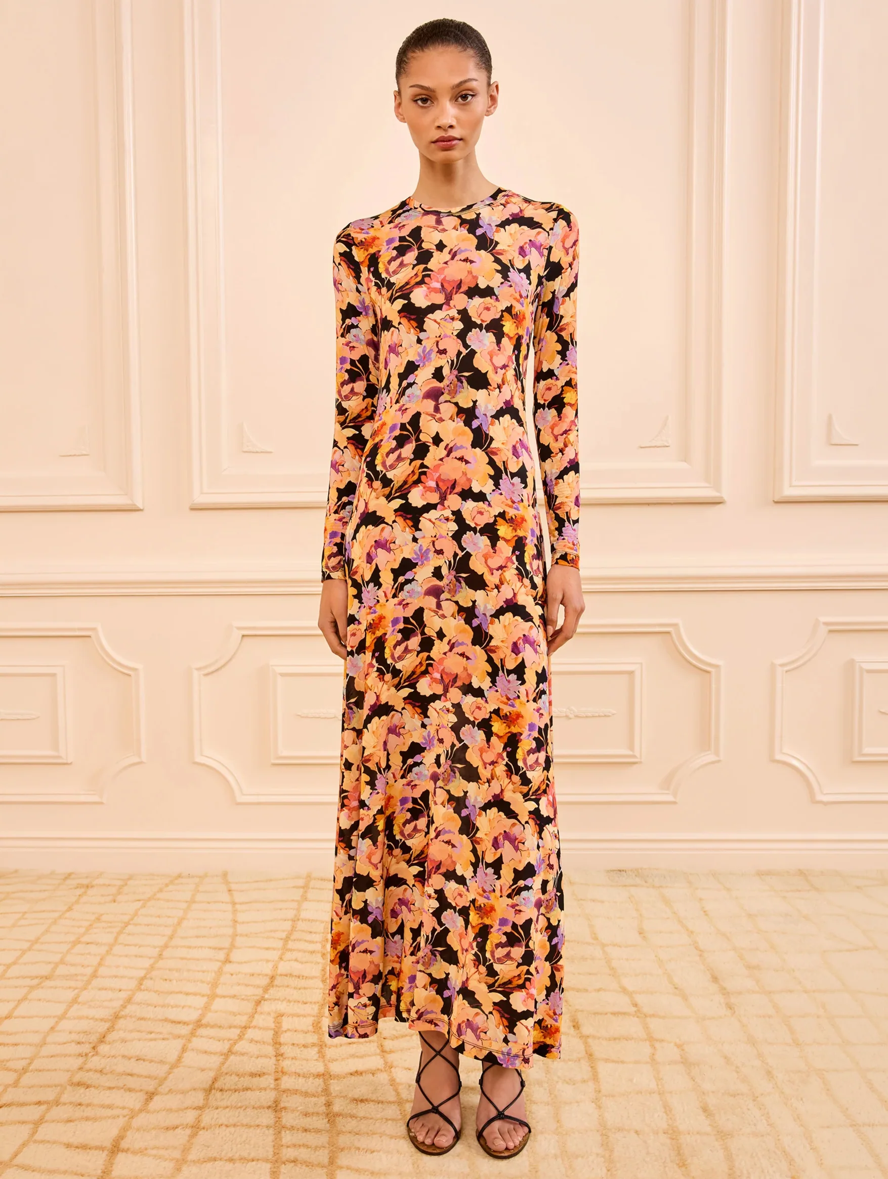 Amari Jersey Dress in Night Bloom - Image 2