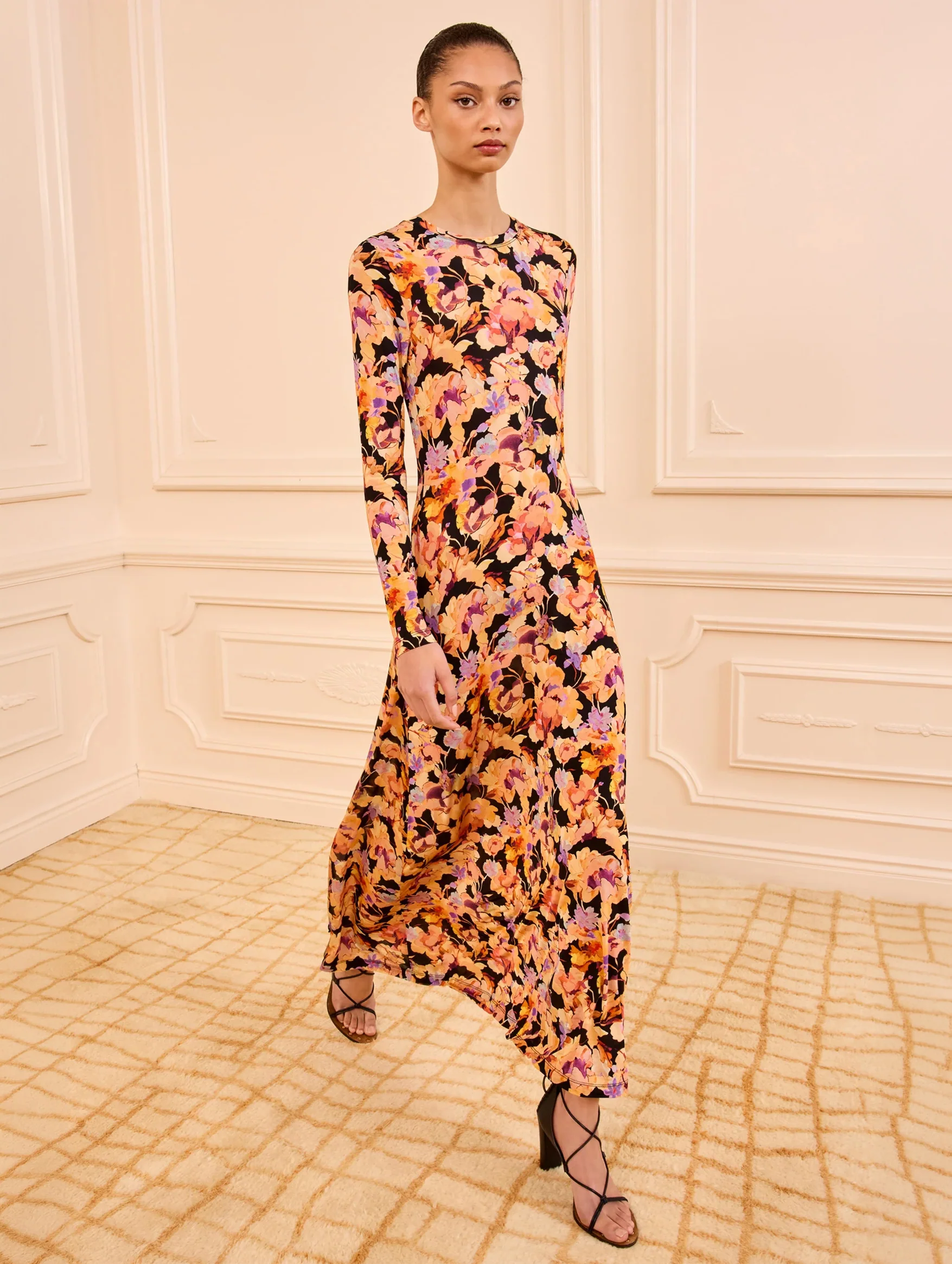 Amari Jersey Dress in Night Bloom - Image 3