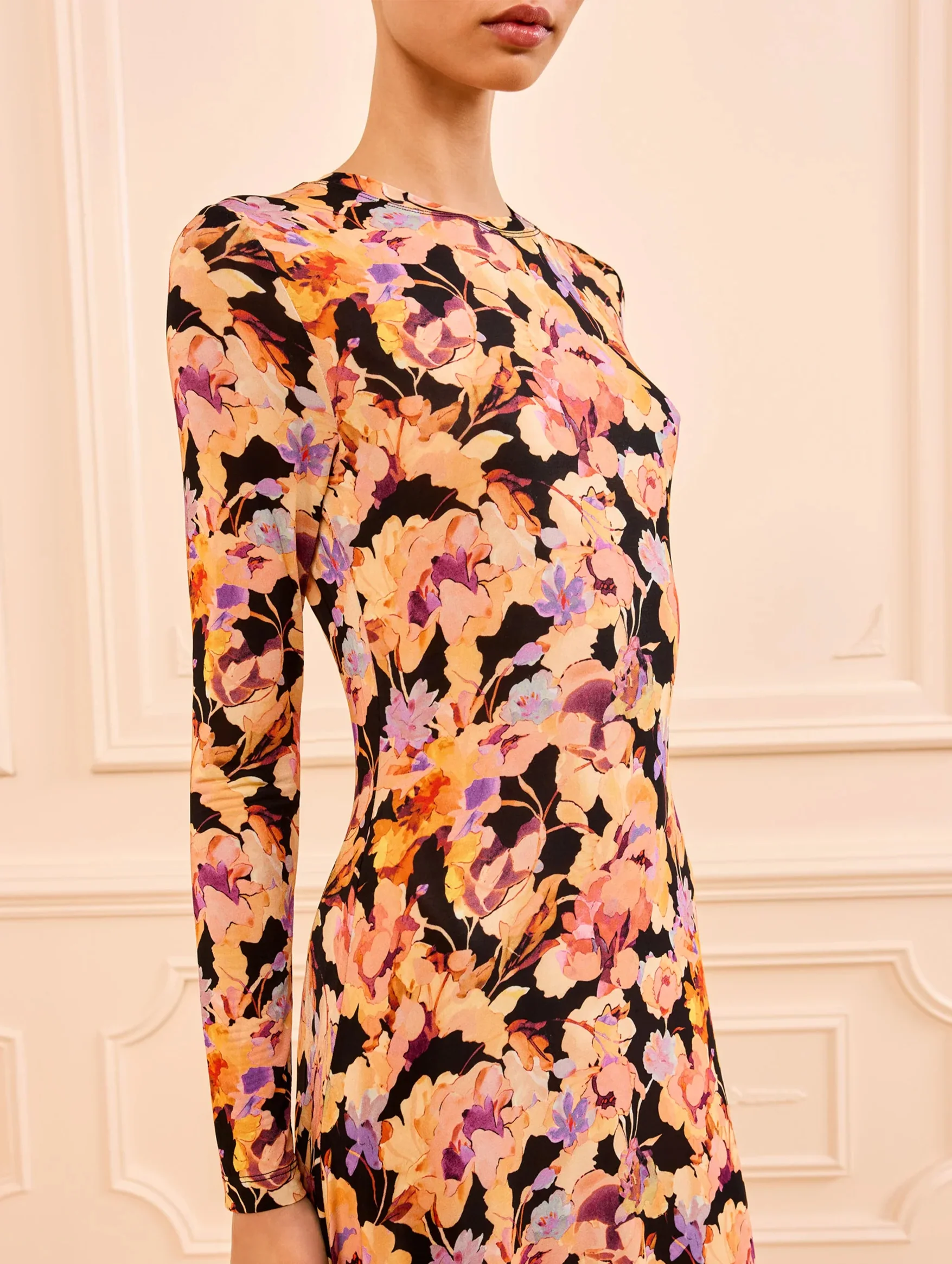 Amari Jersey Dress in Night Bloom - Image 4