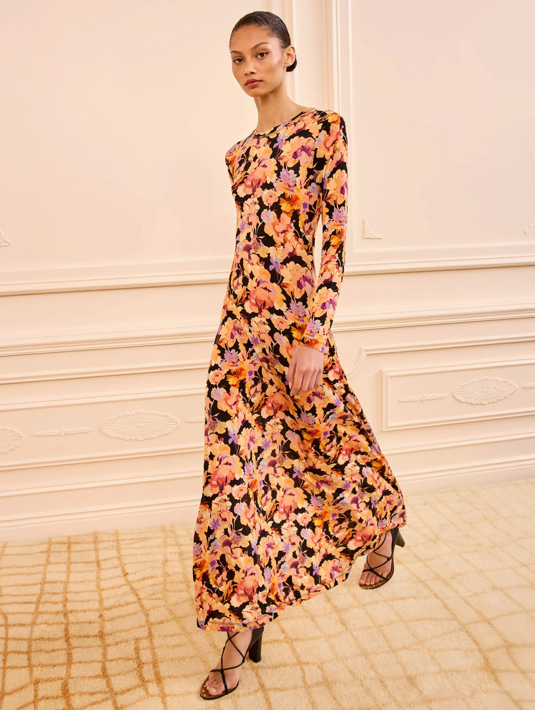 Amari Jersey Dress in Night Bloom - Image 5