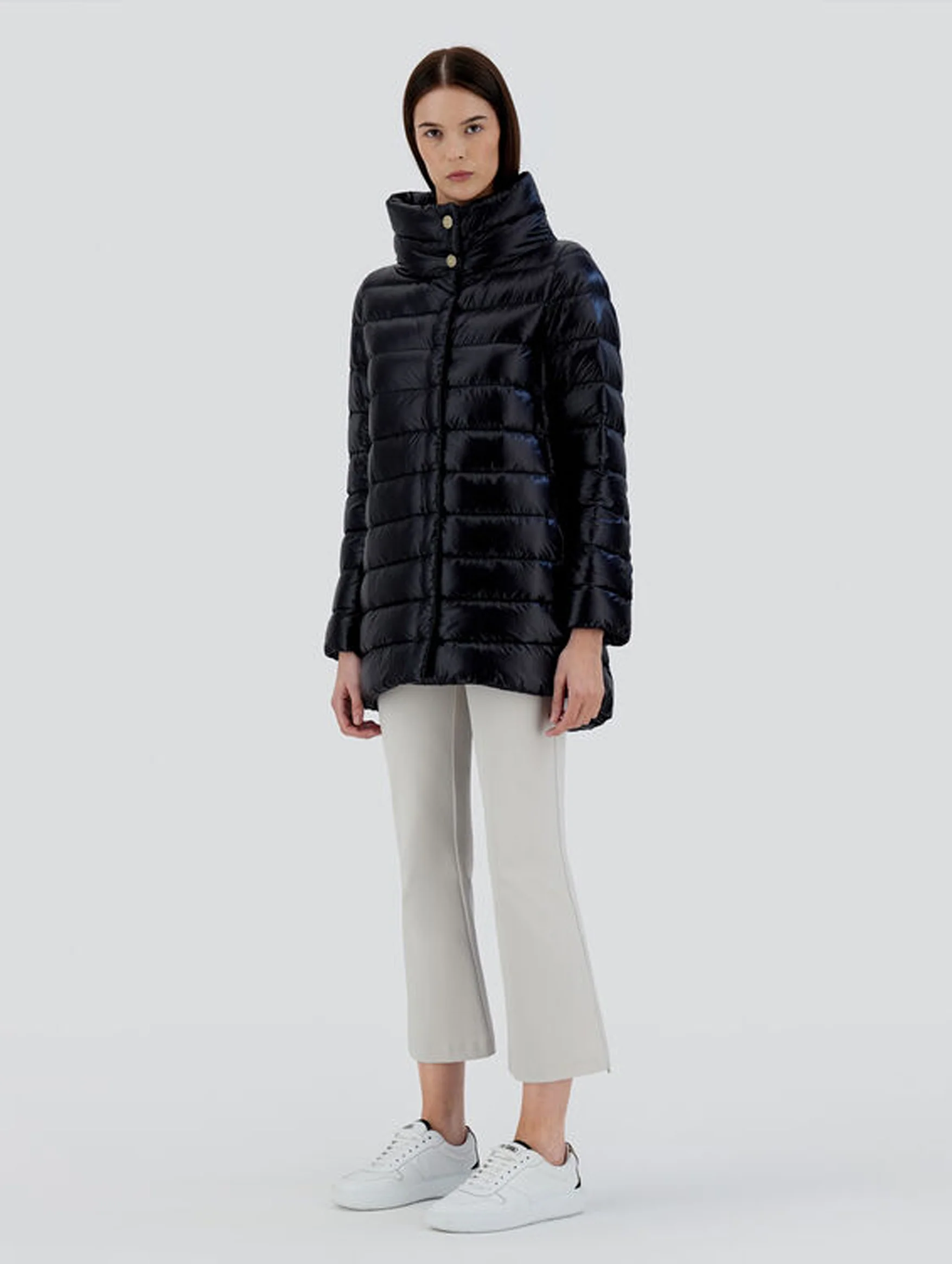 Amelia Ultralight Puffer Jacket in Black - Image 4