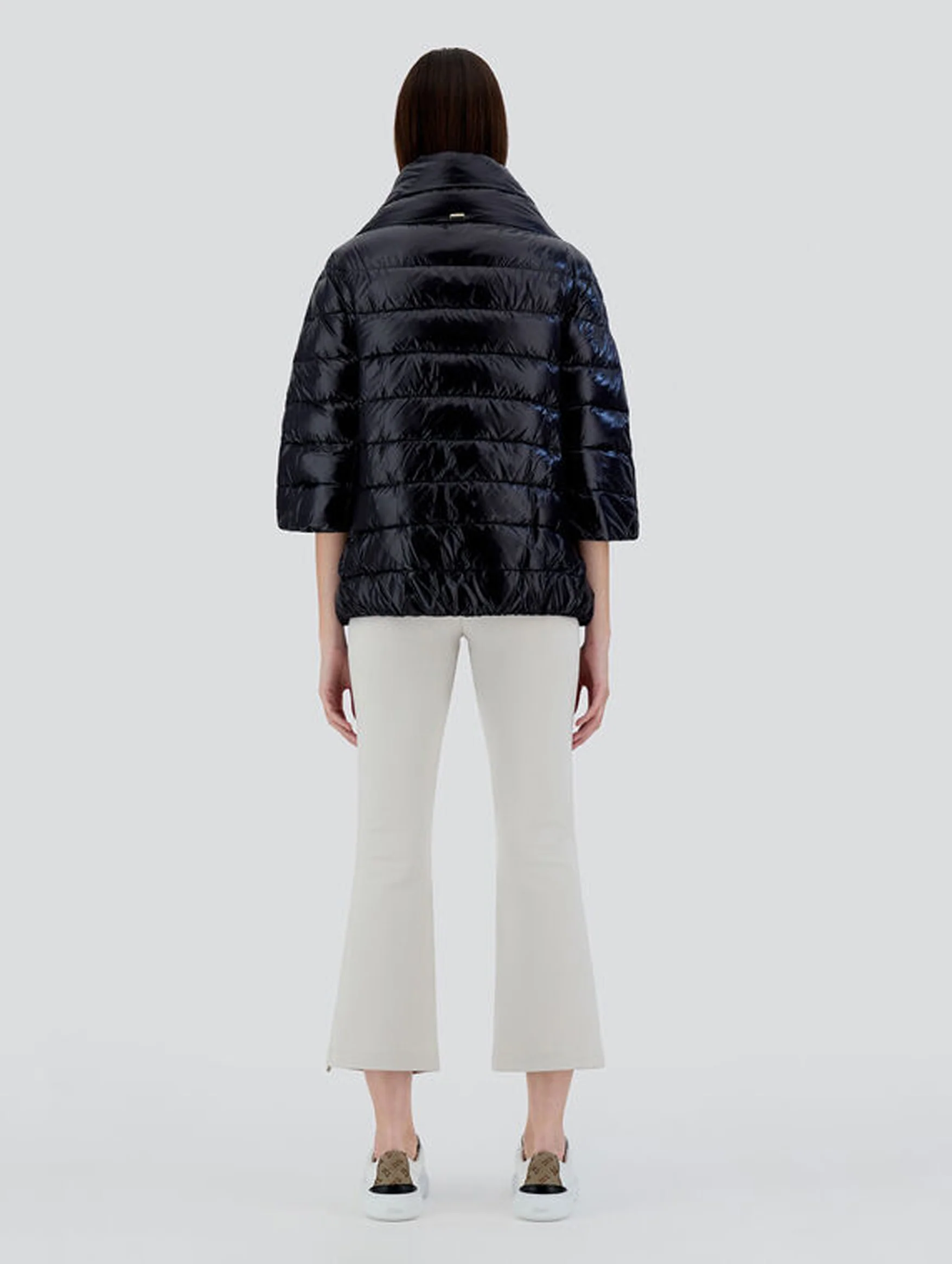 Aminta Ultralight Puffer Jacket in Black - Image 5