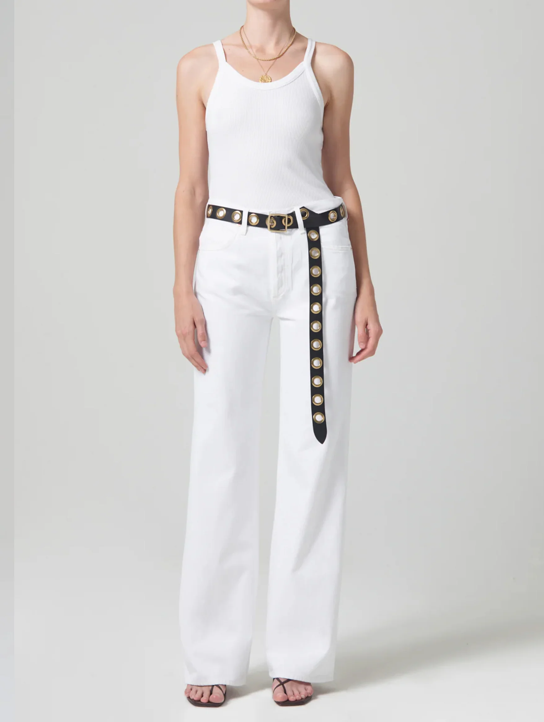 Anina Trouser Jean in Seashell - Image 2