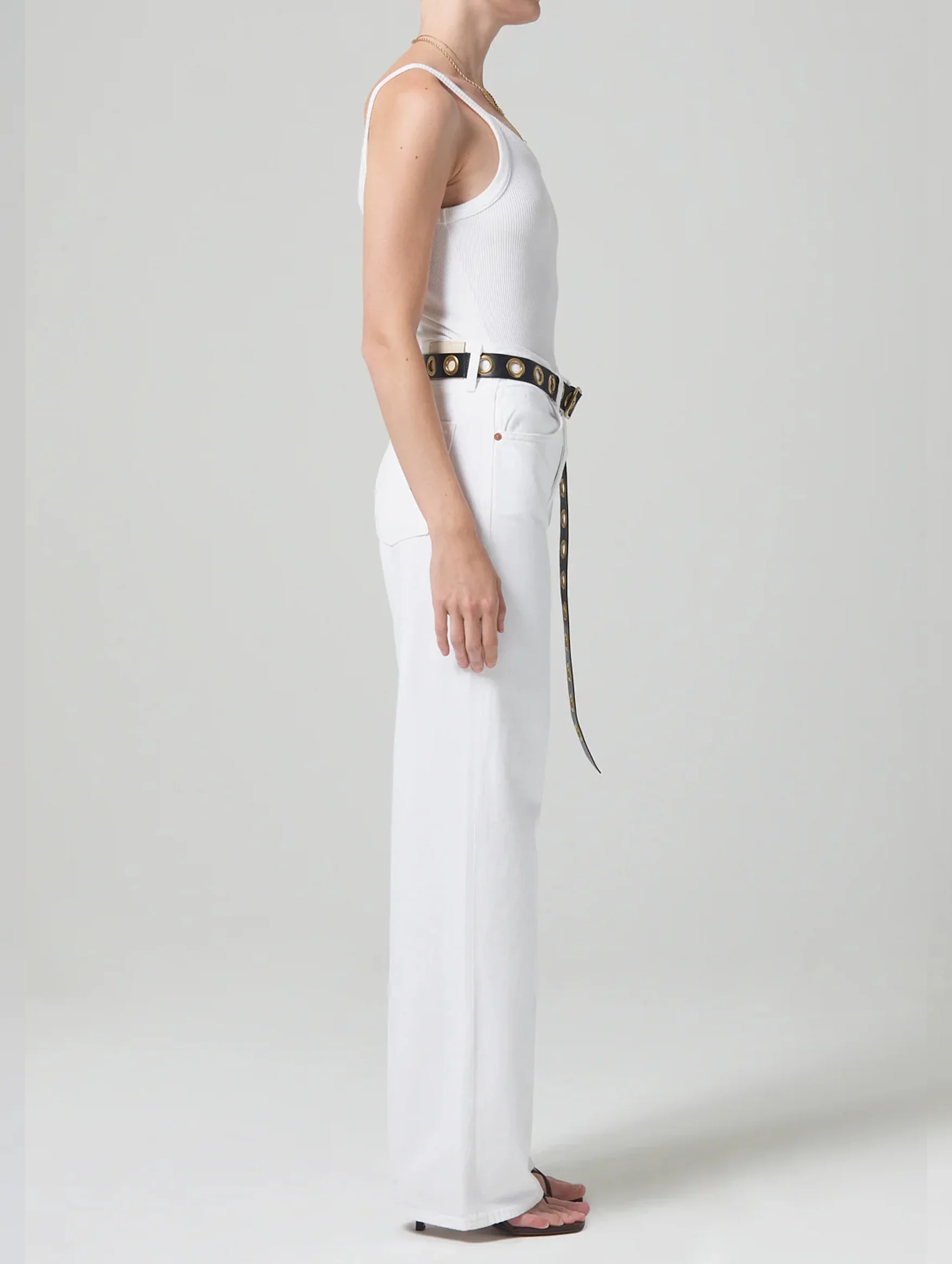 Anina Trouser Jean in Seashell - Image 4