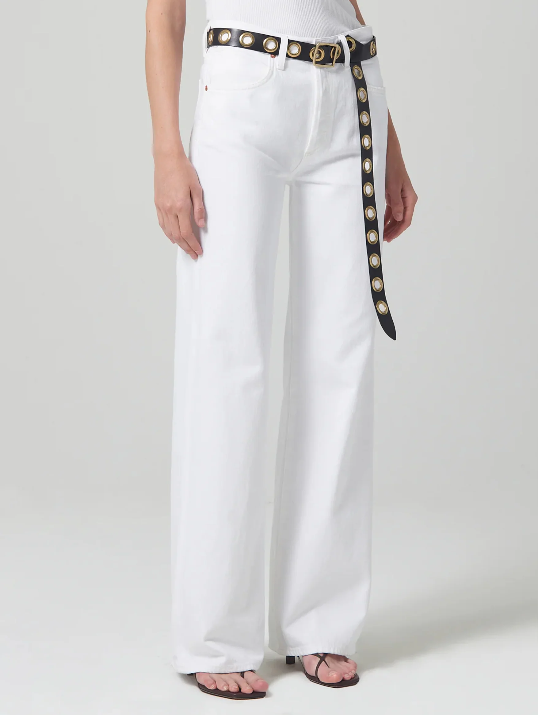 Anina Trouser Jean in Seashell - Image 5