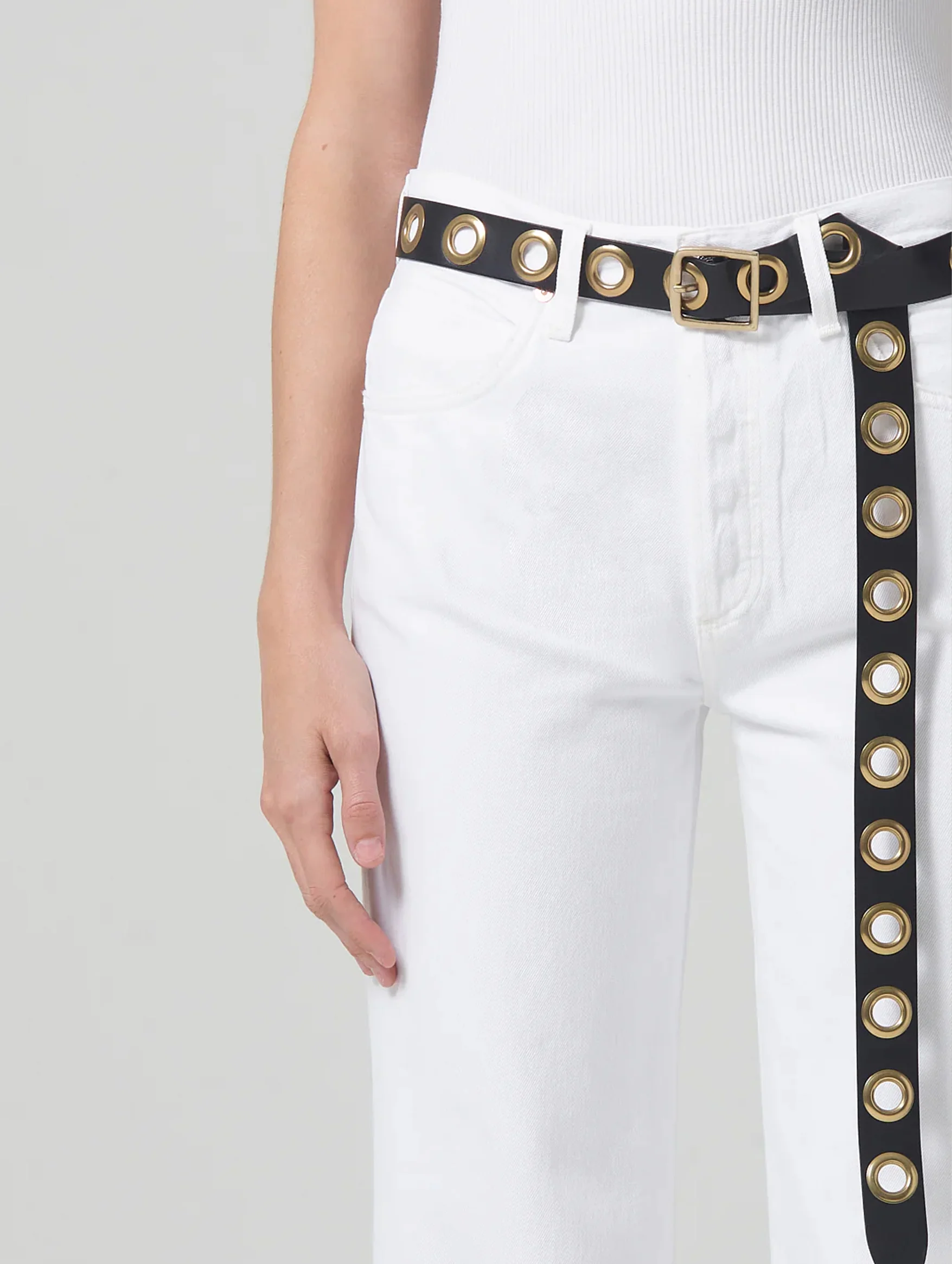 Anina Trouser Jean in Seashell - Image 6