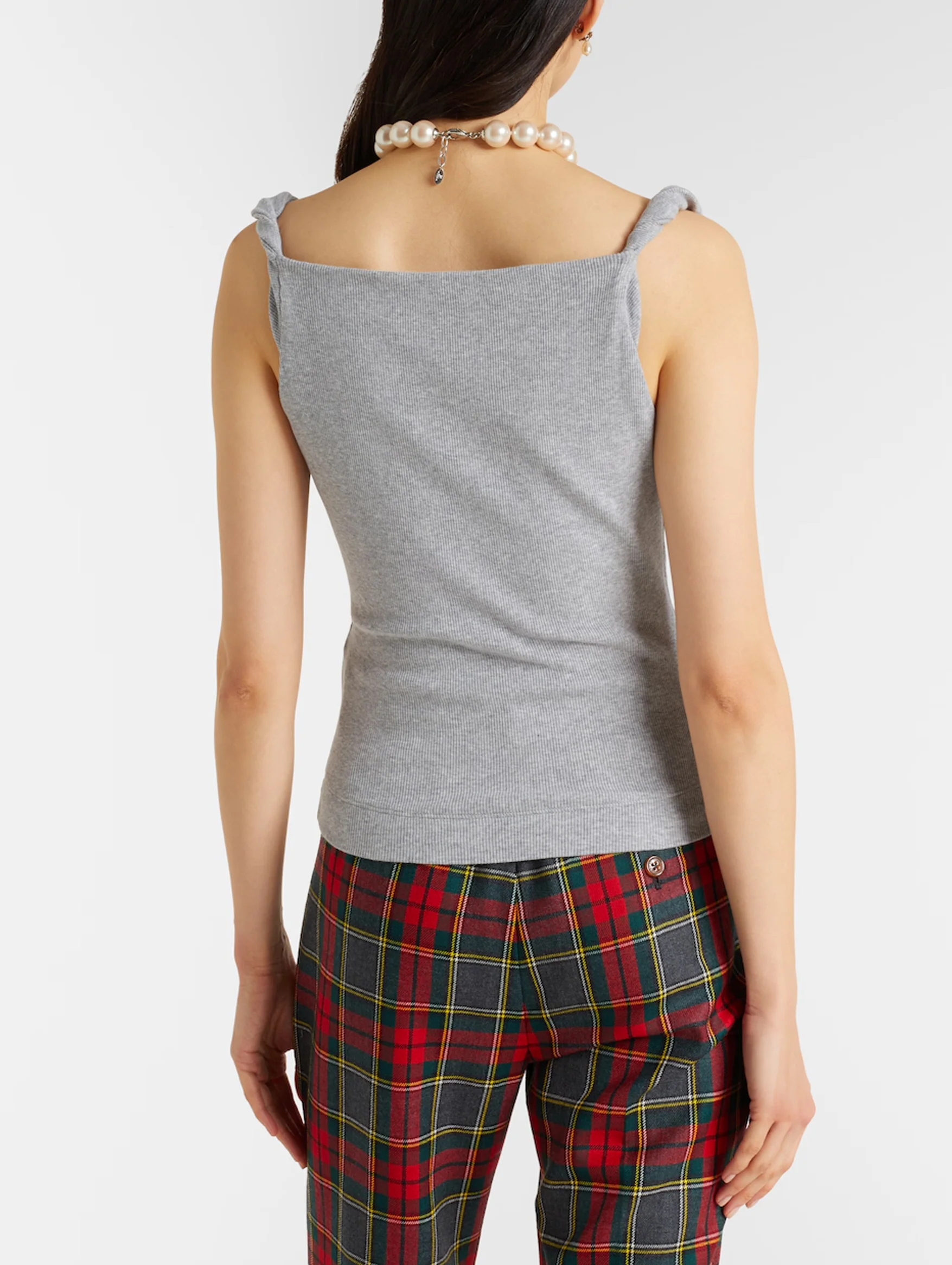 Anna Top in Grey Melange - Image 5