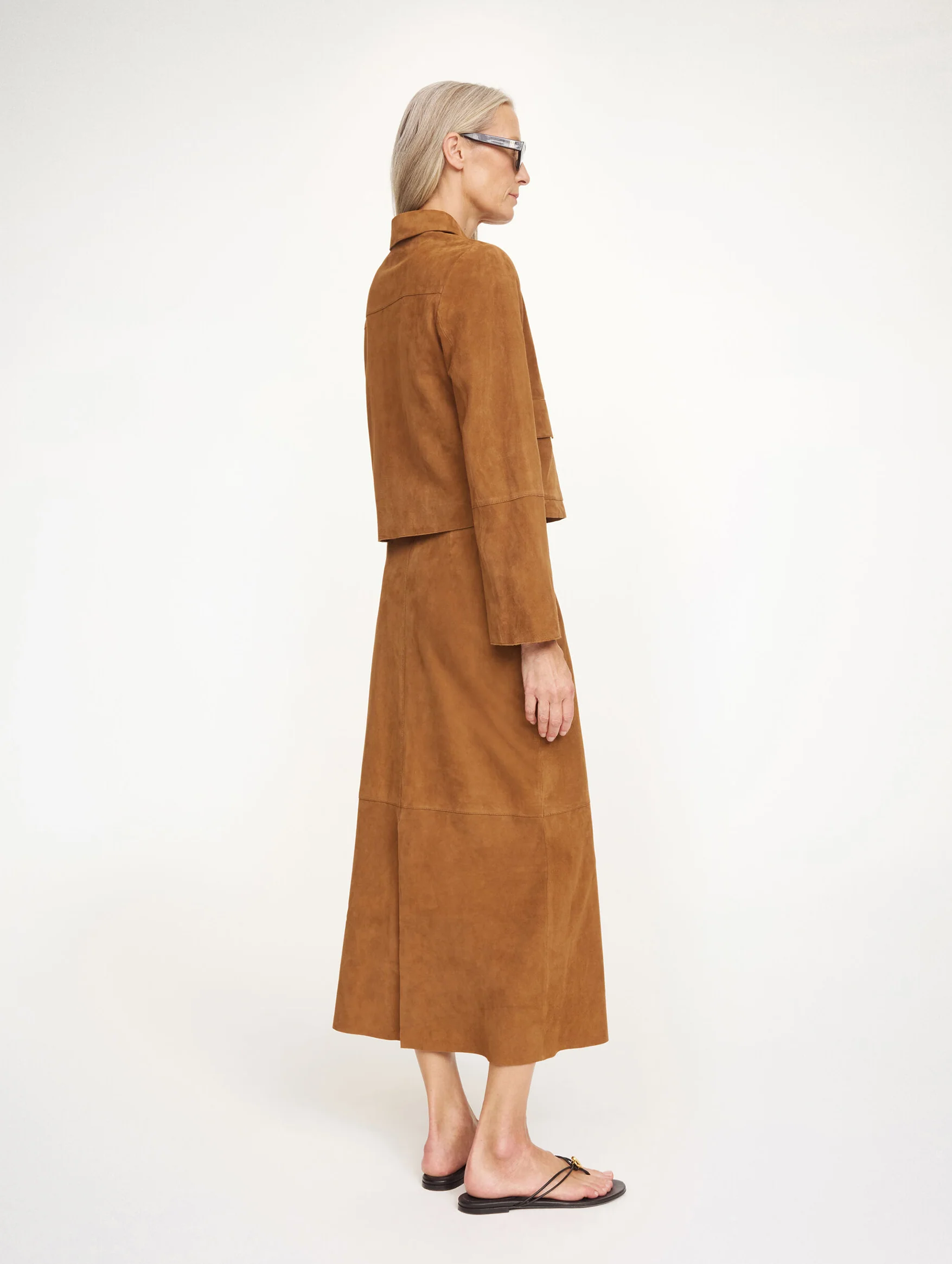 Annie Suede Jacket in Rusty Sand - Image 3
