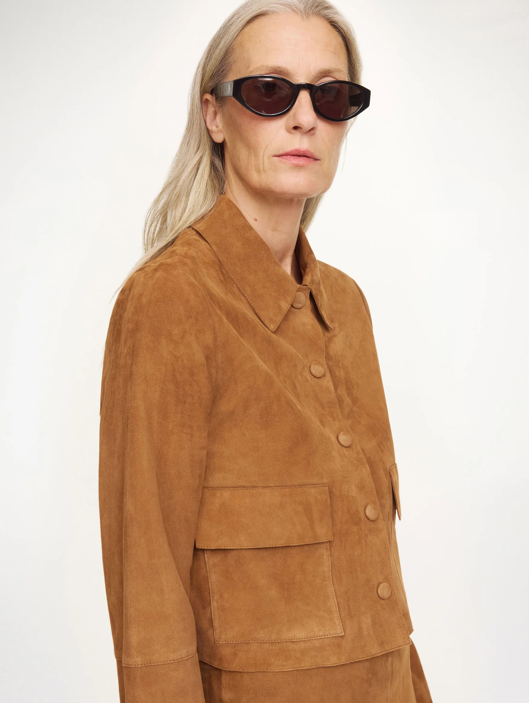 Annie Suede Jacket in Rusty Sand - Image 4