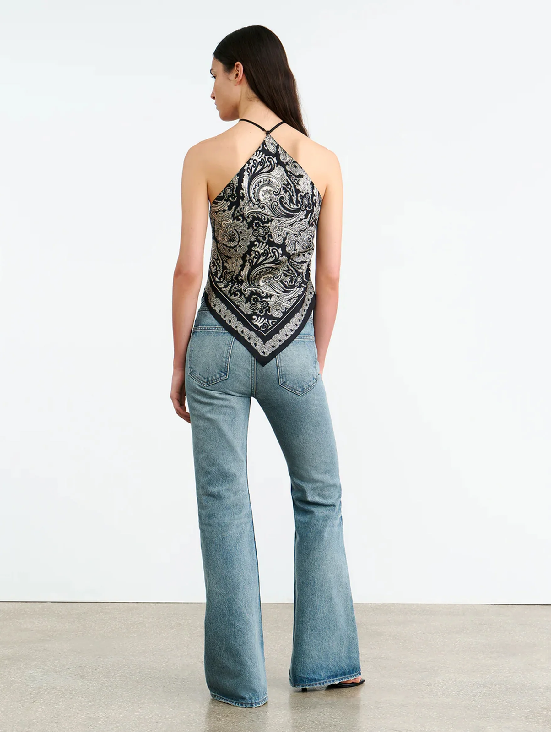 Audrey Silk Cami in Paisley Scarf - Image 5