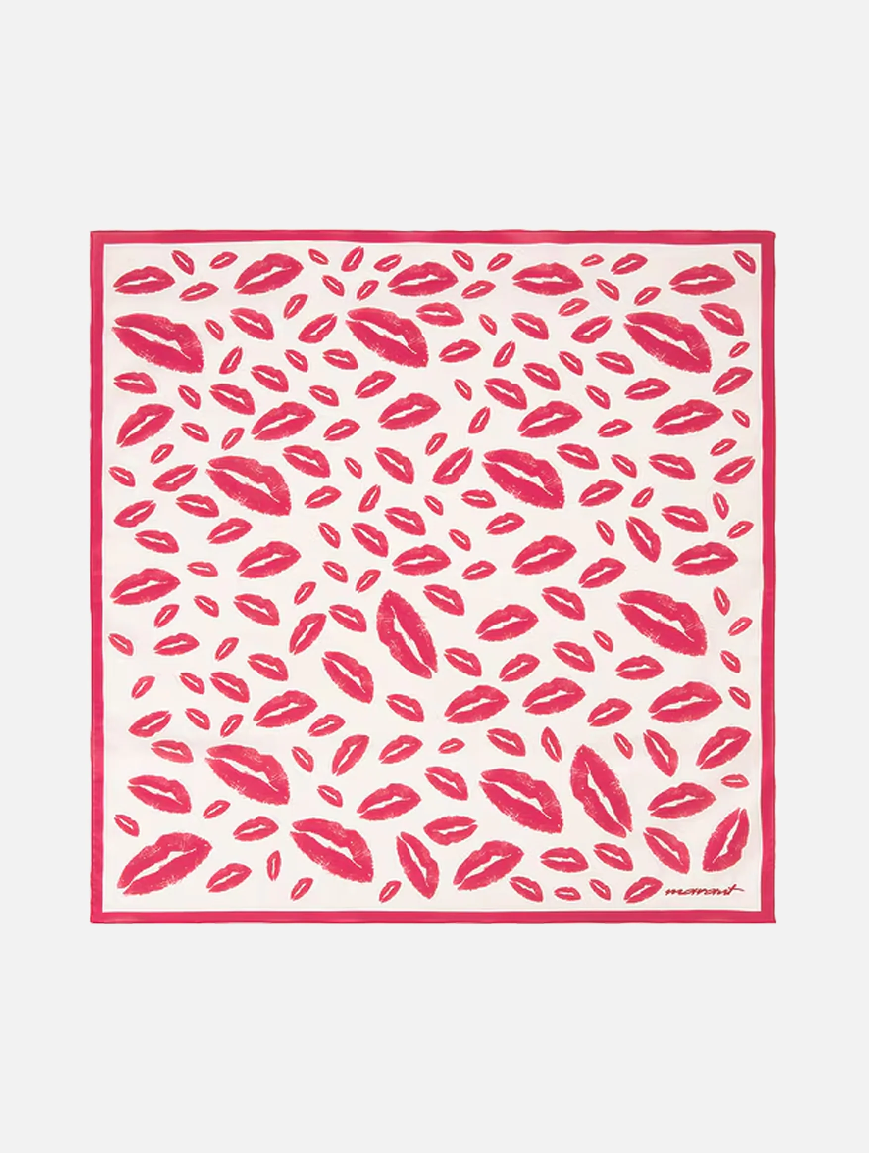 Auwena Neckerchief in Ecru & Red - Image 3