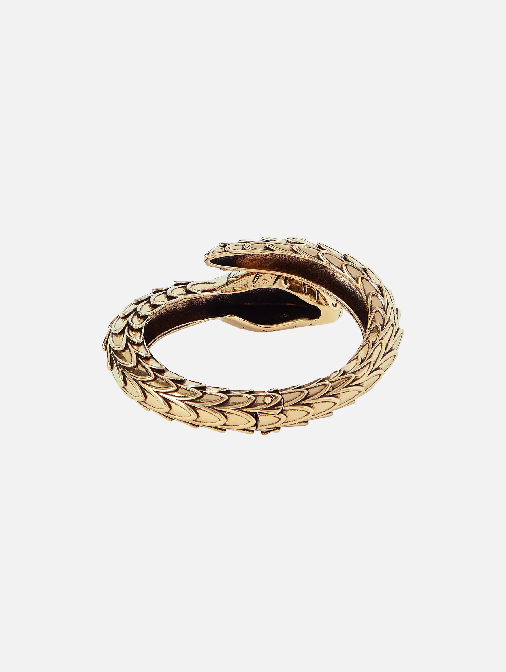 The Chloé Snake Bracelet in Vintage Gold - Image 3