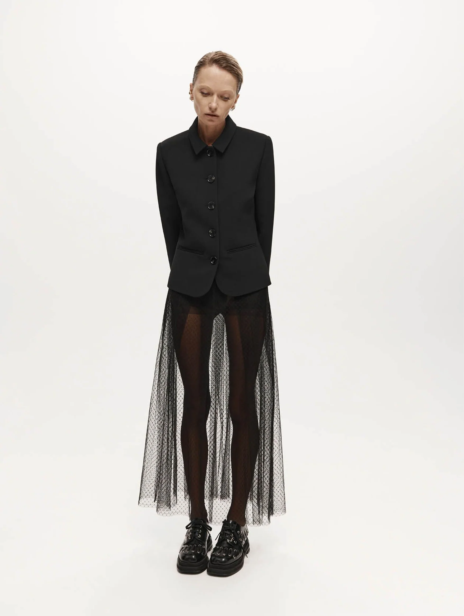 Bardot Blazer in Black - Image 3