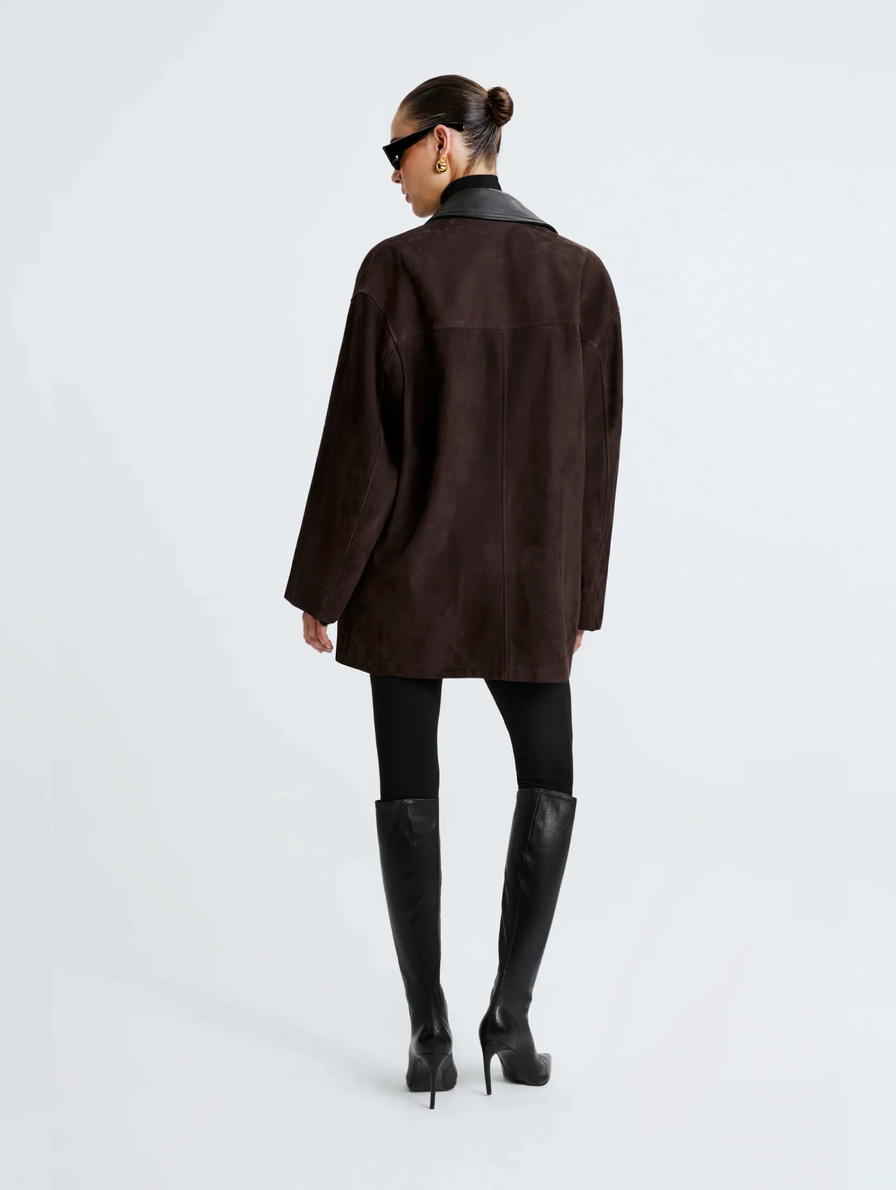 Barn Suede Jacket in Mocha - Image 5