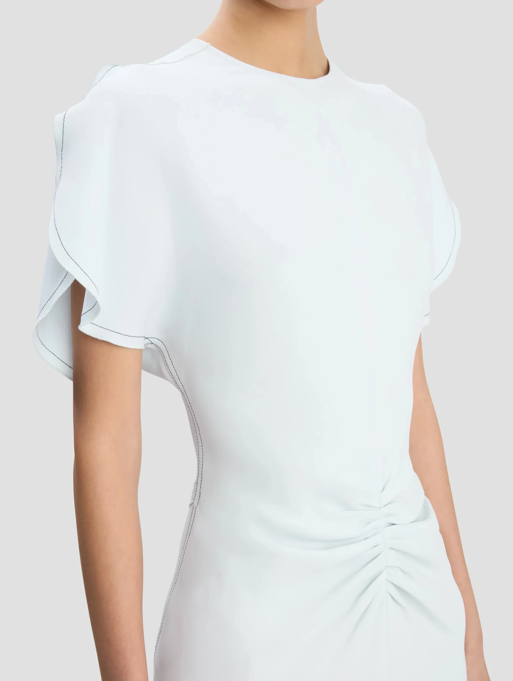 Bela Midi Dress In Glacial Blue - Image 4