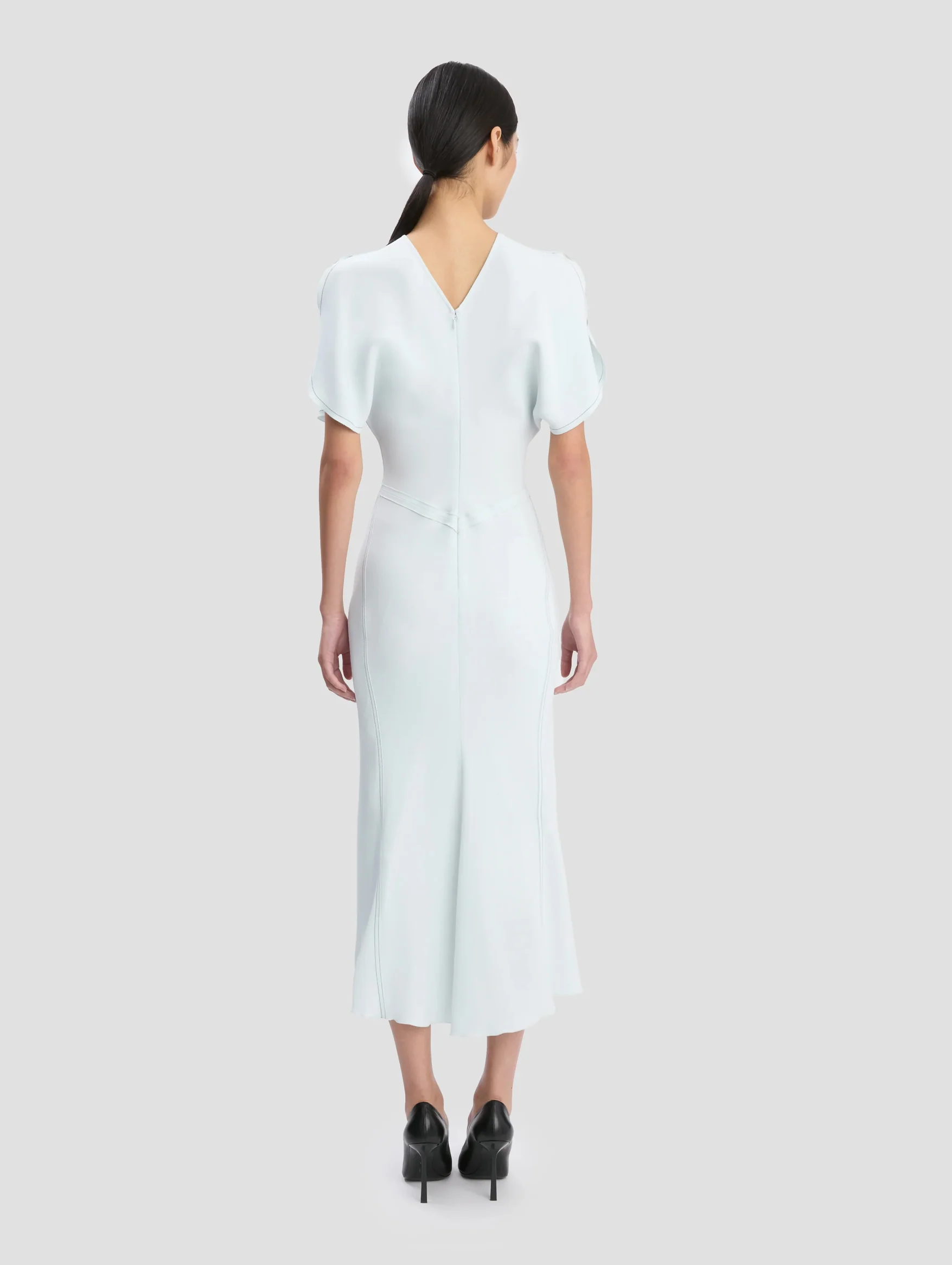 Bela Midi Dress In Glacial Blue - Image 5