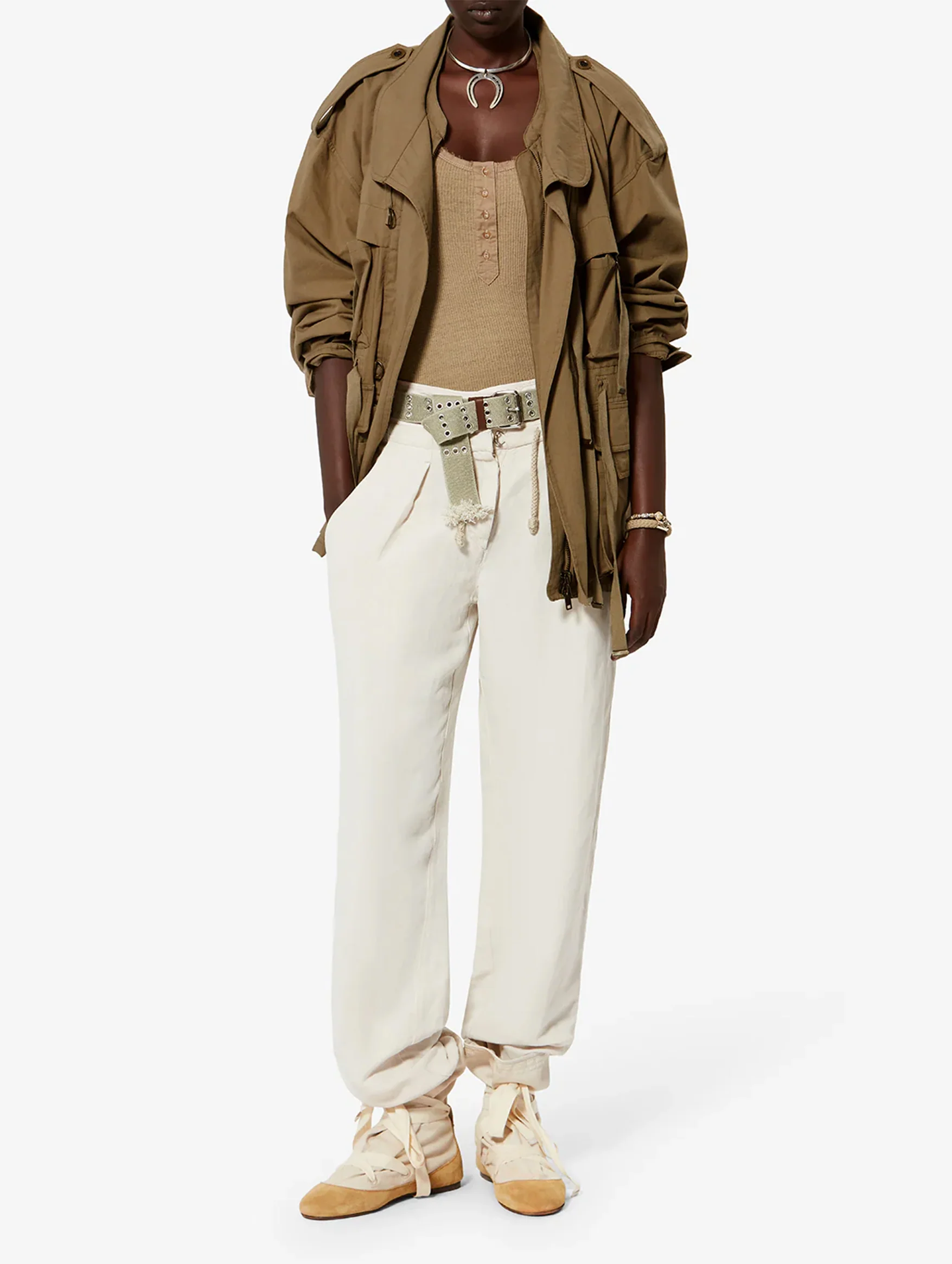 Beriza Jacket in Khaki - Image 2