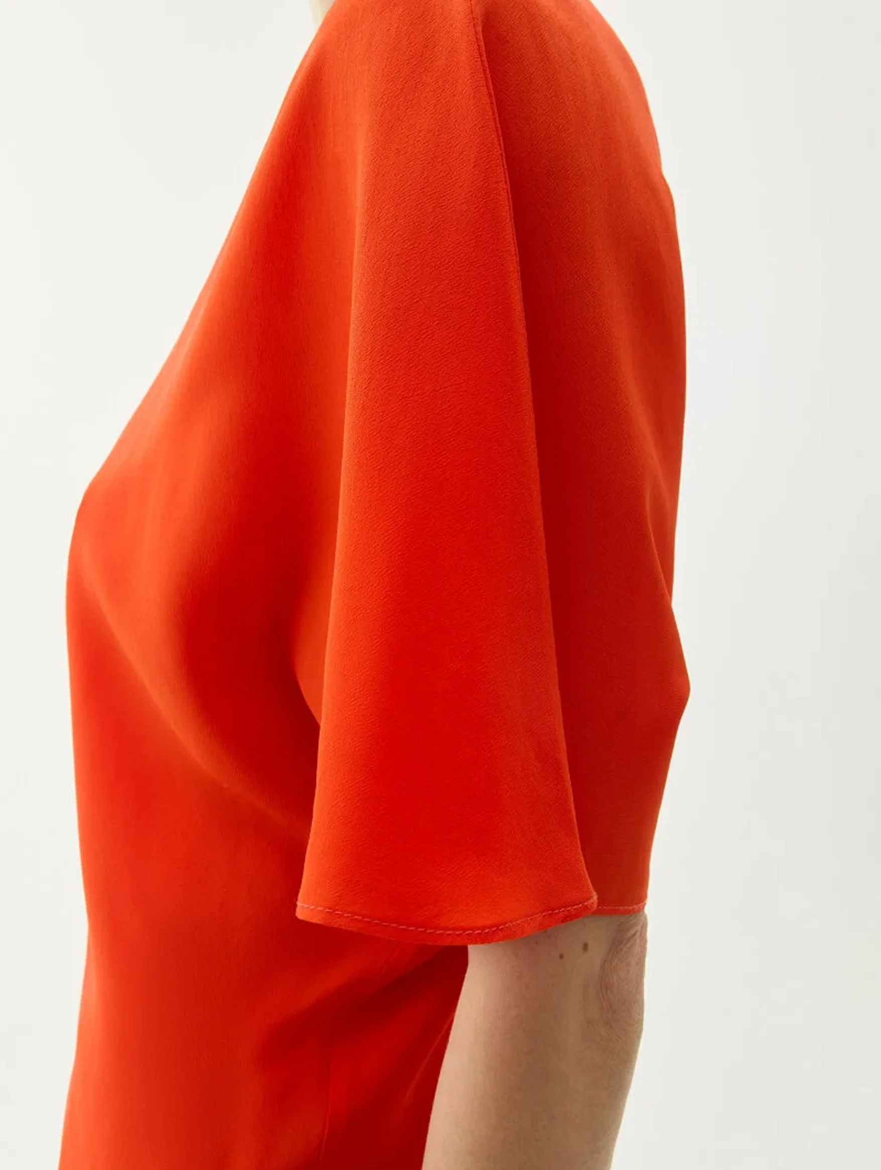 Bono Drape Blouse in Red - Image 3