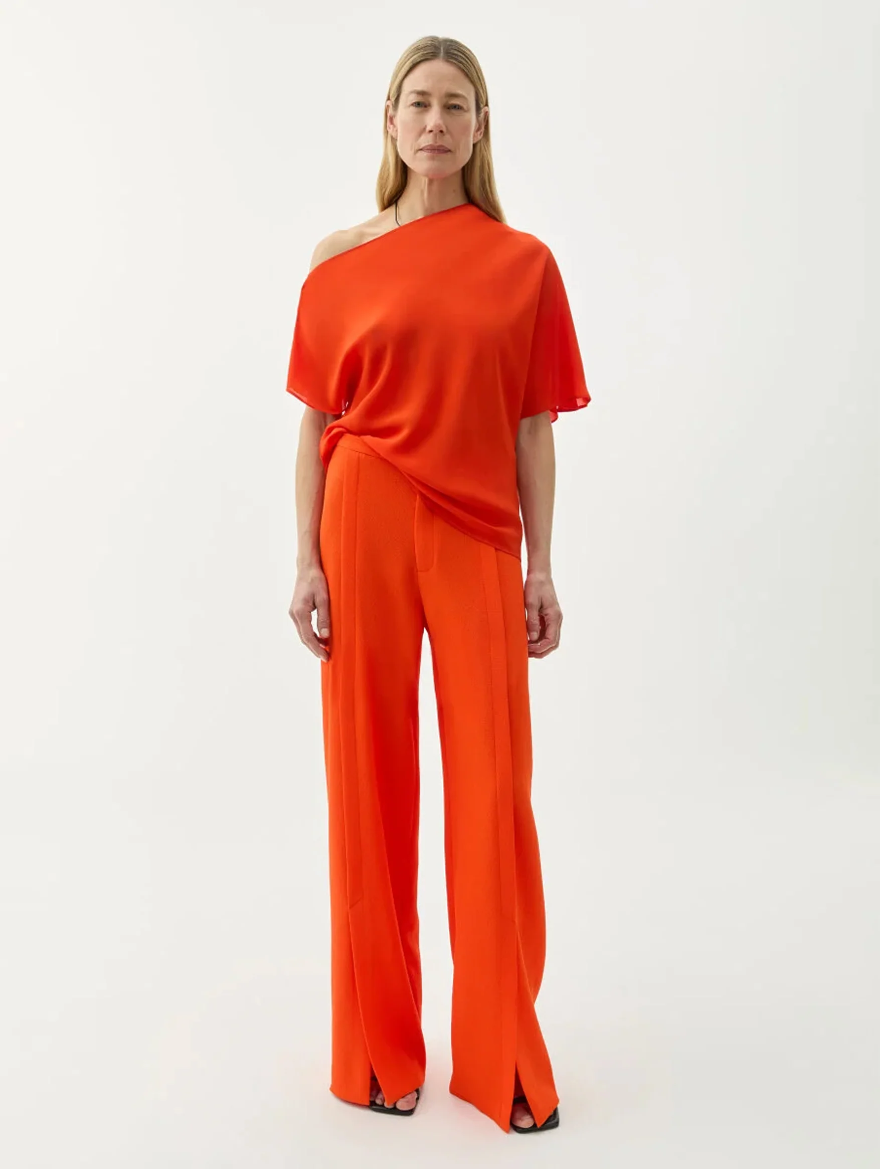 Bono Drape Blouse in Red - Image 5