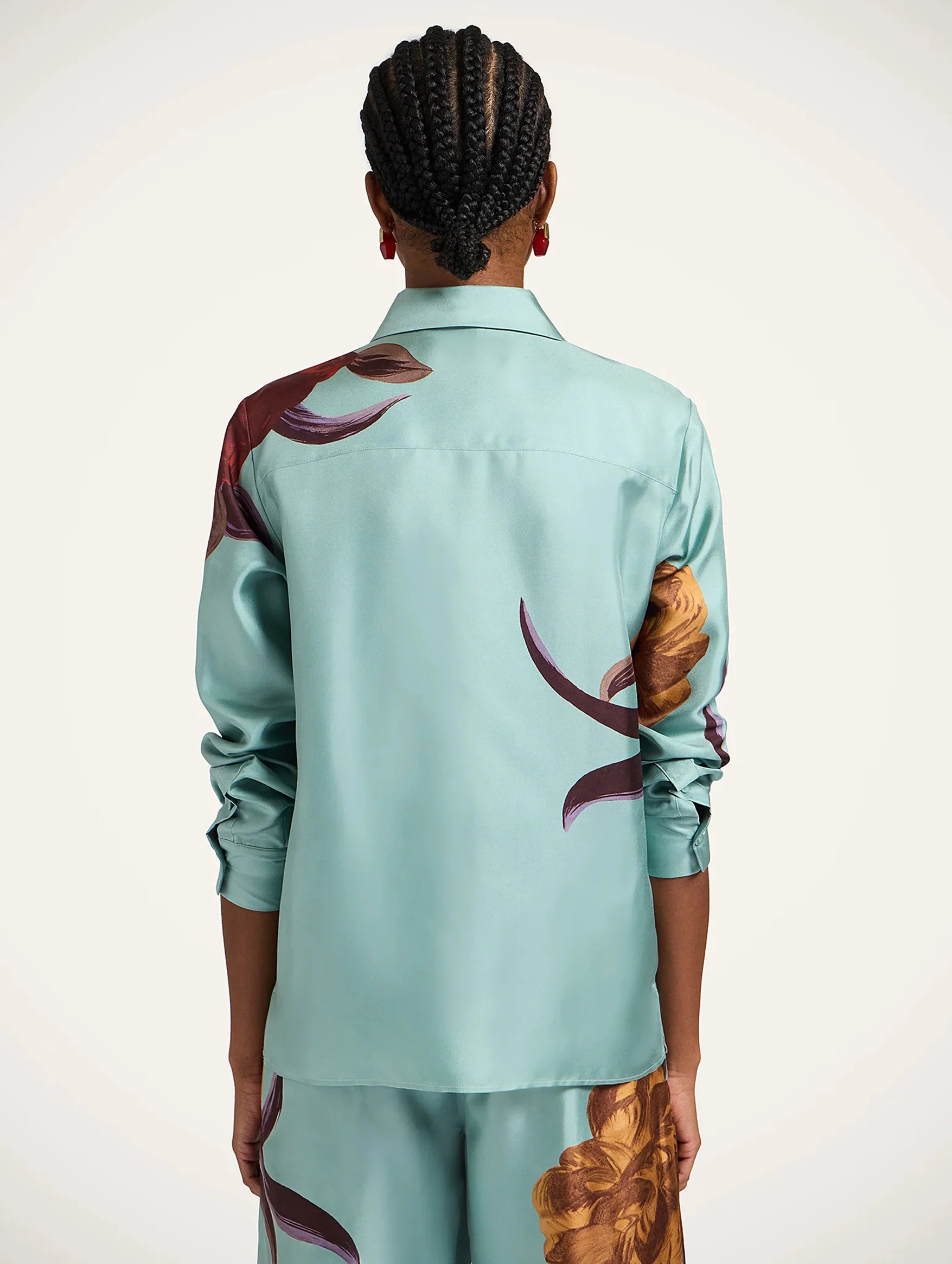 Boy Shirt in Peony Placée - Image 3