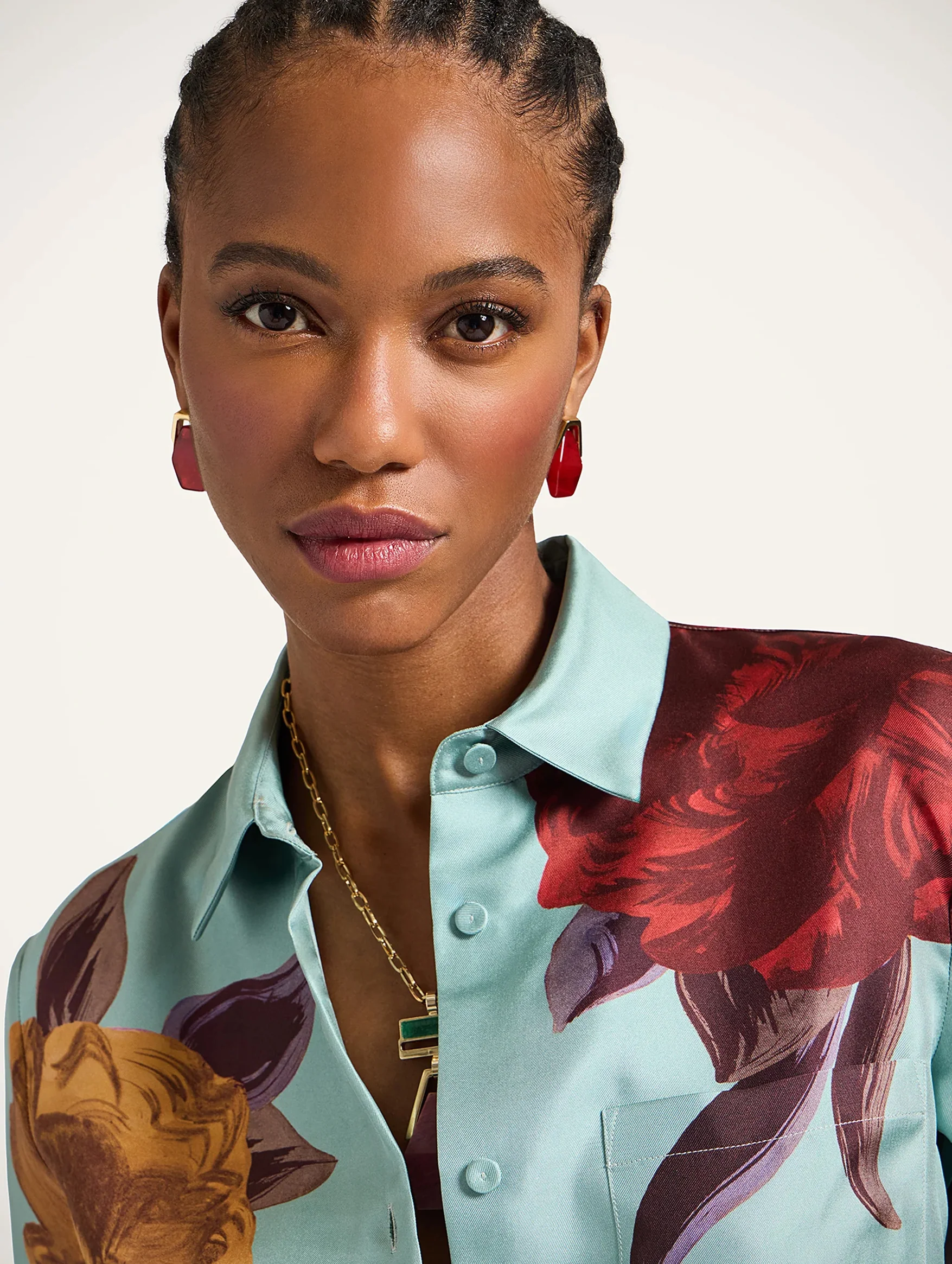 Boy Shirt in Peony Placée - Image 5