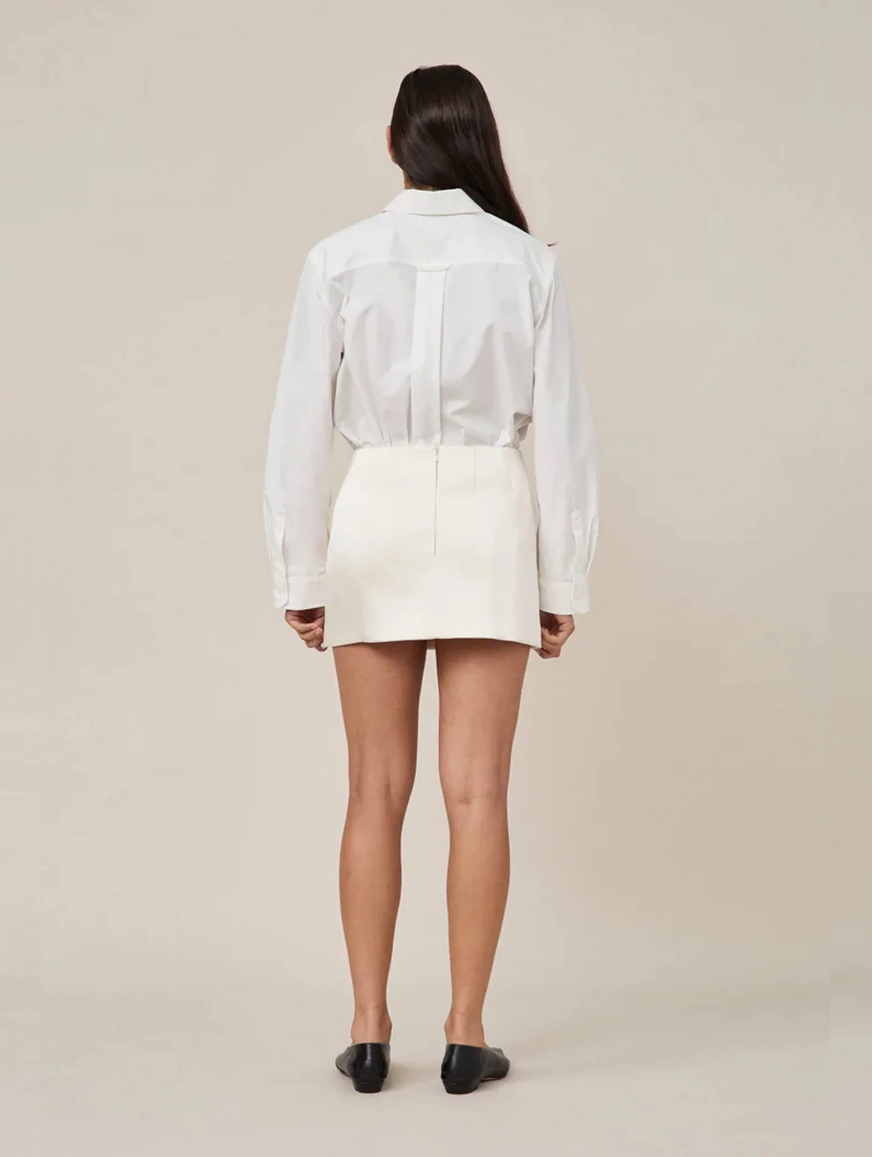 Boyfriend Organic Cotton Shirt in White - Image 5