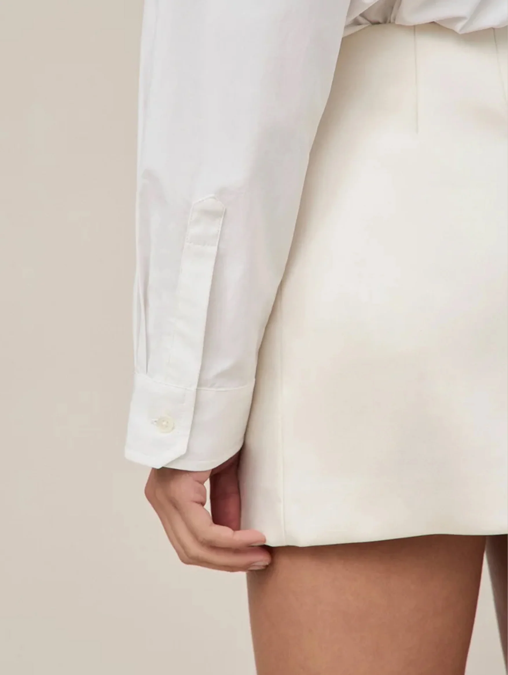 Boyfriend Organic Cotton Shirt in White - Image 6