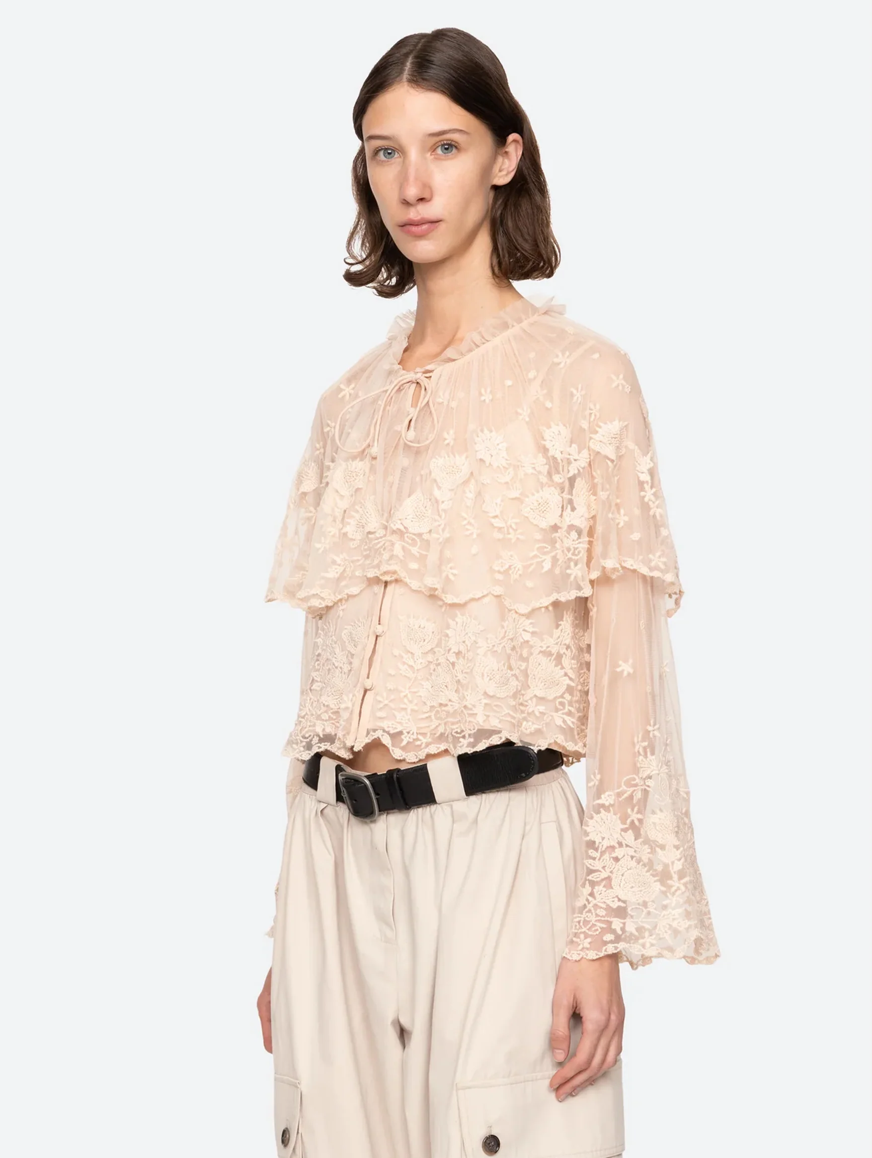 Bronte Long Sleeve Top in Blush - Image 4