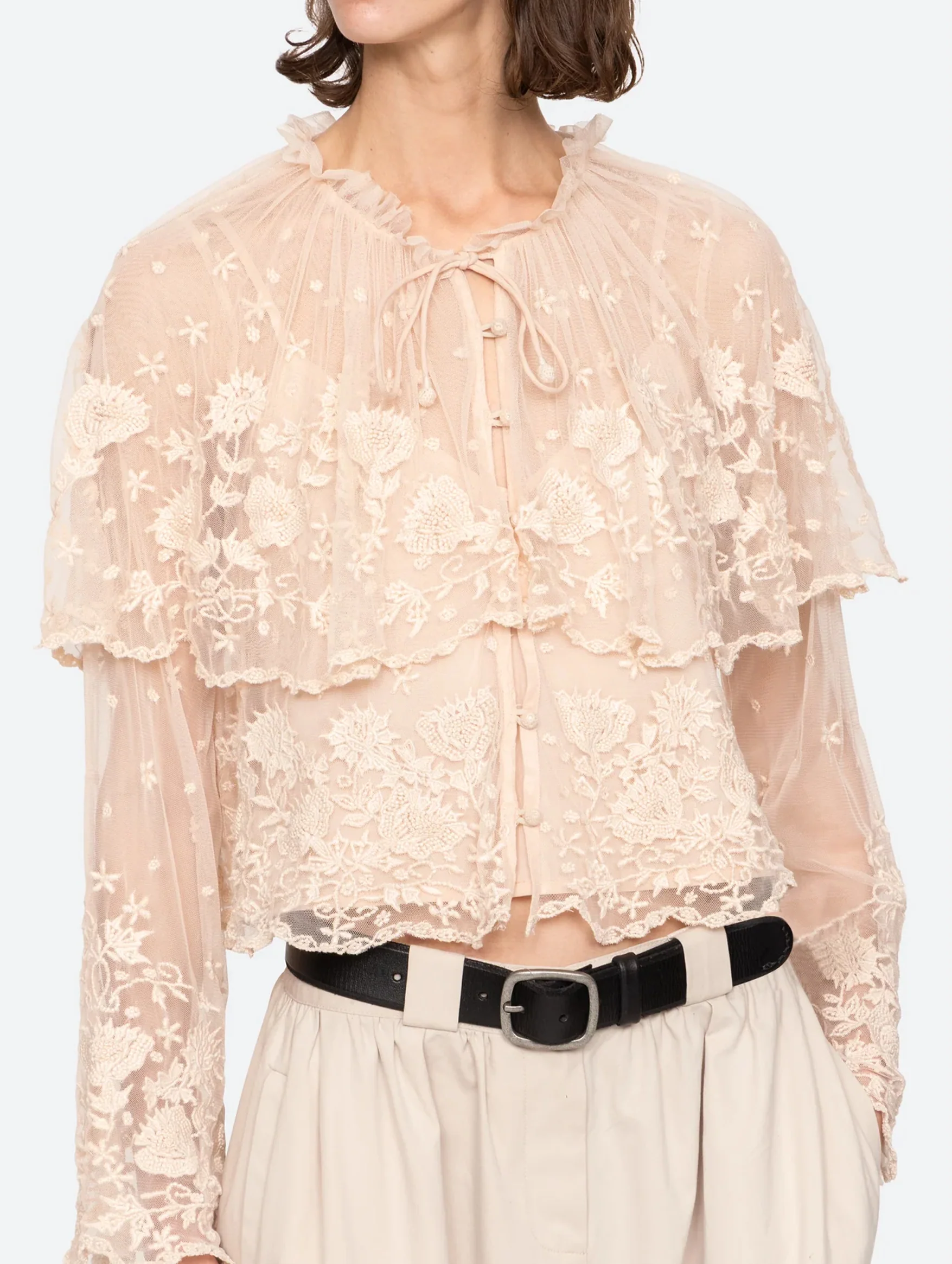 Bronte Long Sleeve Top in Blush - Image 5