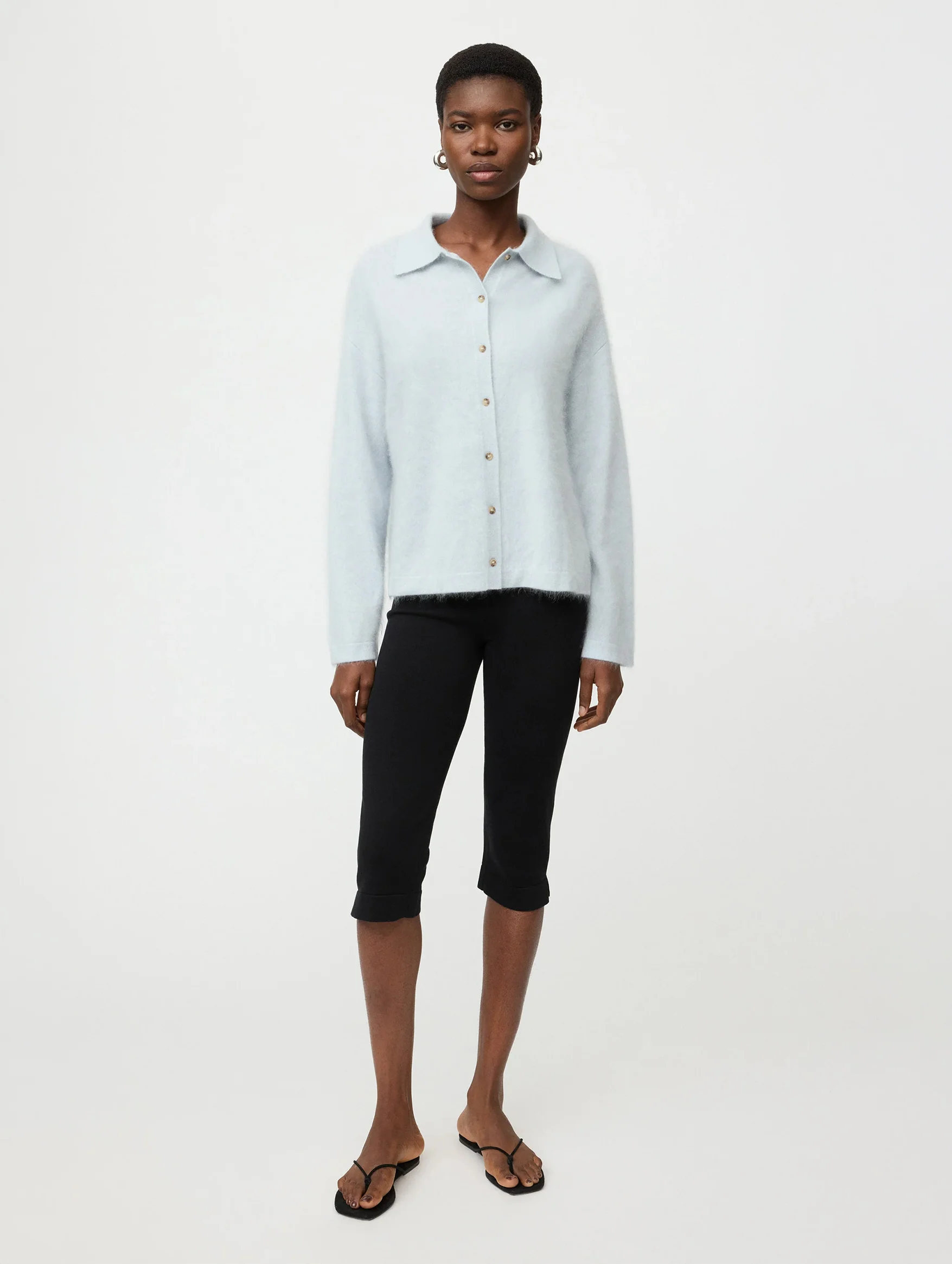 Brushed Shirt in Ice Blue - Image 2