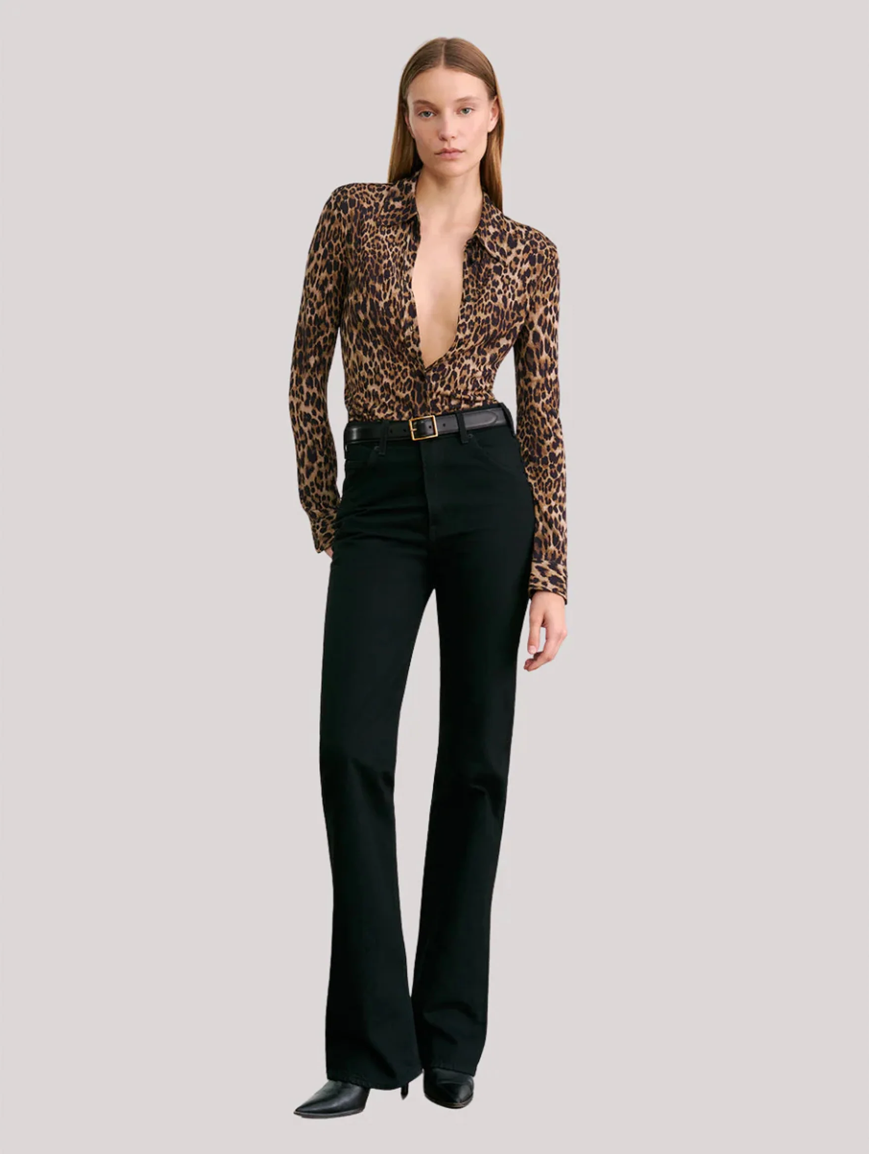 Celestine Shirt in Vintage Leopard Print - Image 3