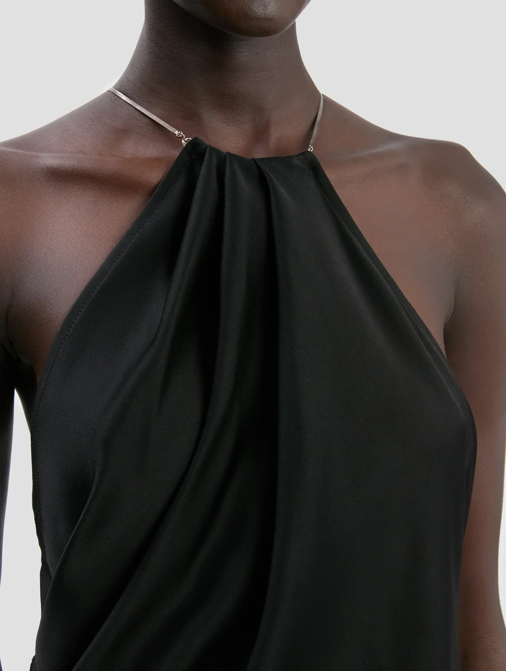 Chain Detail Cami Top in Black - Image 3