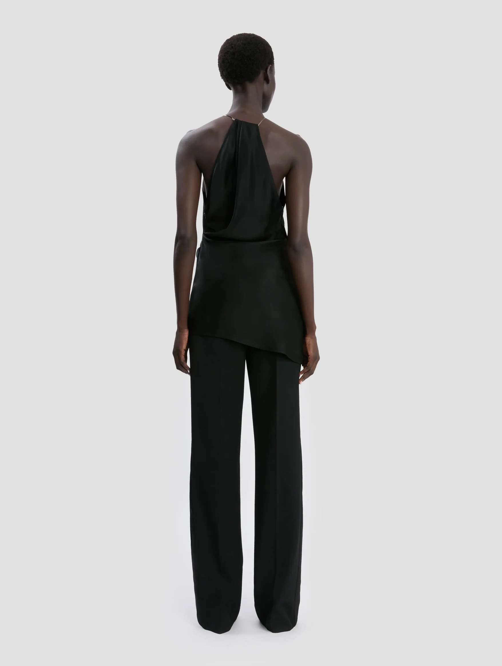 Chain Detail Cami Top in Black - Image 4