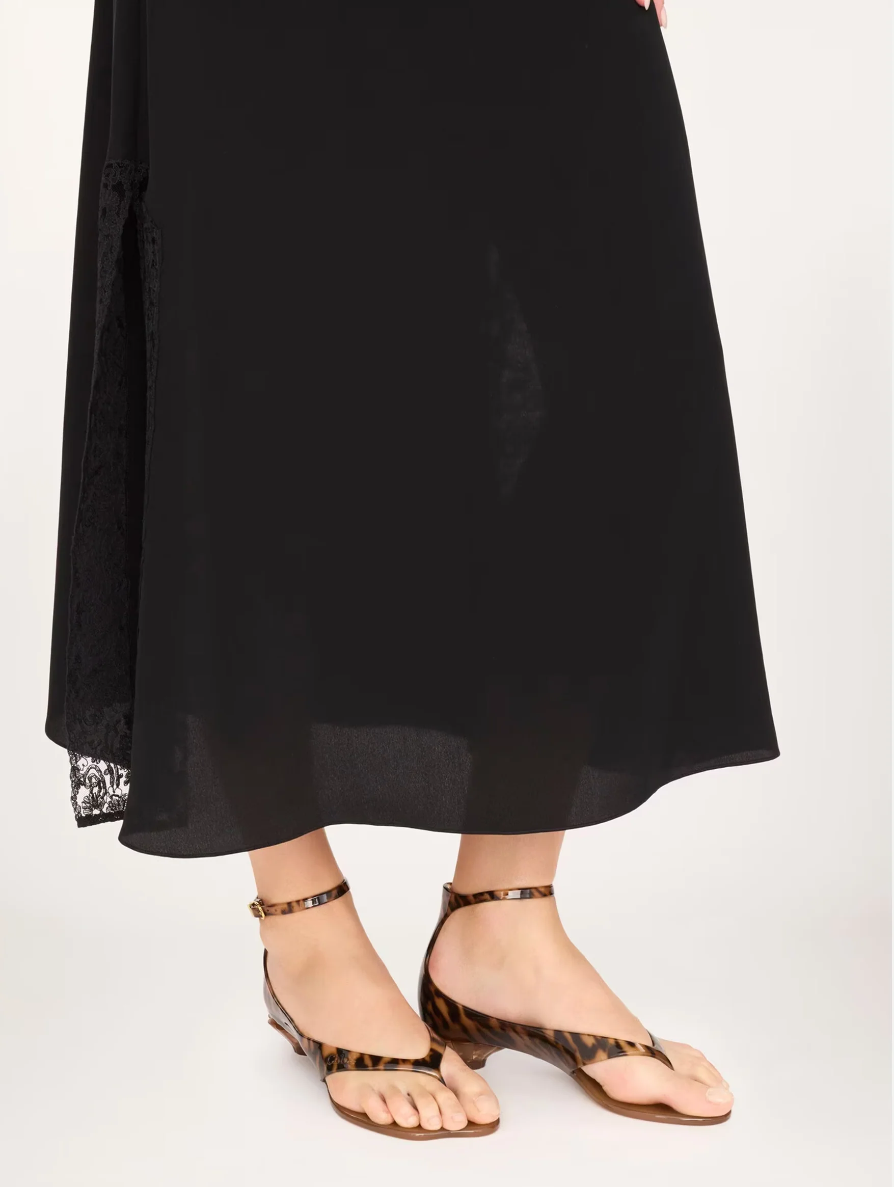 Chloé Jelly Sandal in Black Brown - Image 2