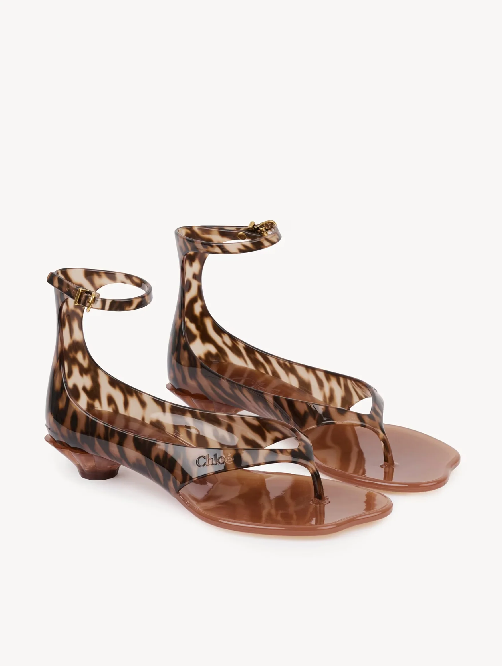 Chloé Jelly Sandal in Black Brown - Image 3