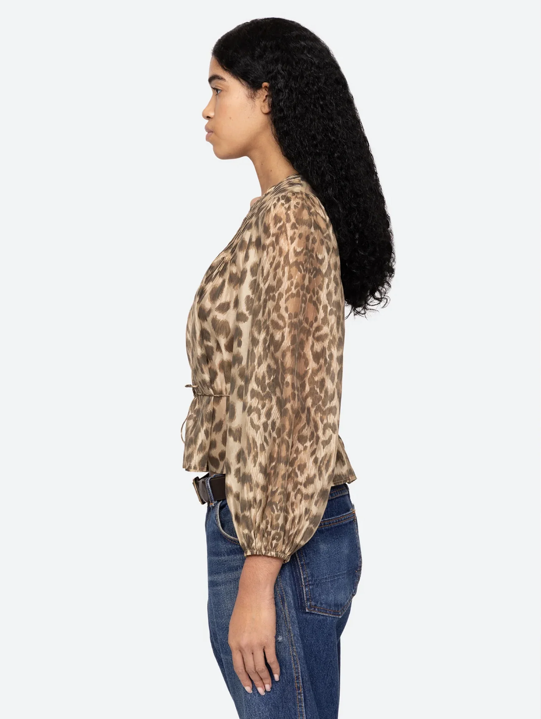 Claude Long Sleeve Top in Cream - Image 4