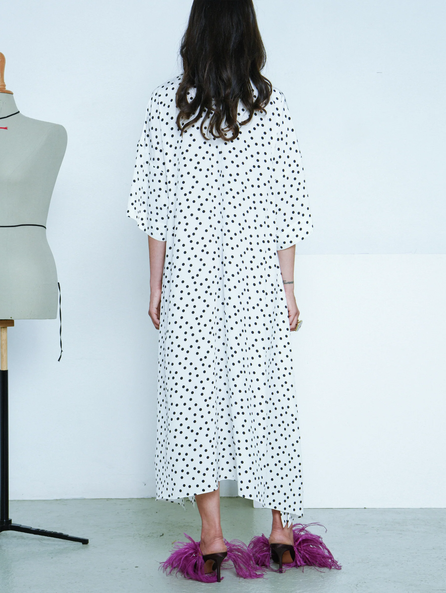 Constance Dress in Polka Dots - Image 4