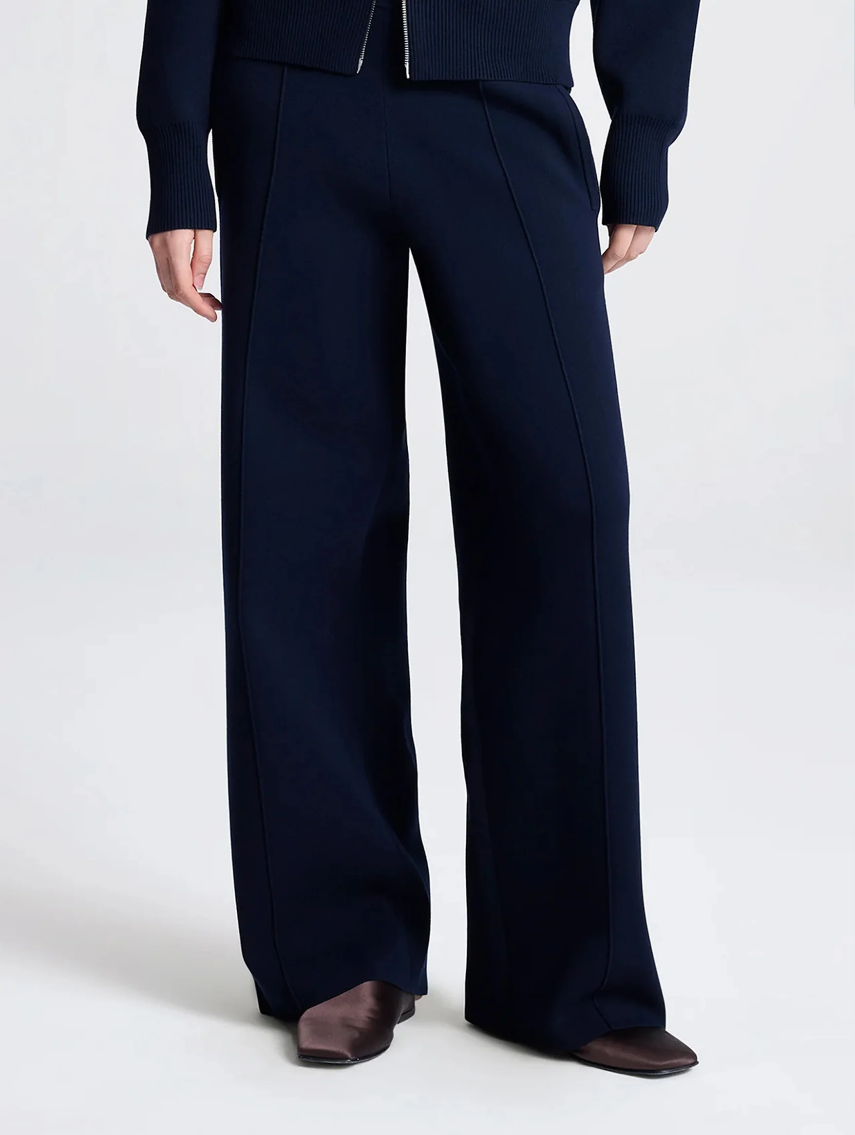 Corey Knit Pant in Navy - Image 4