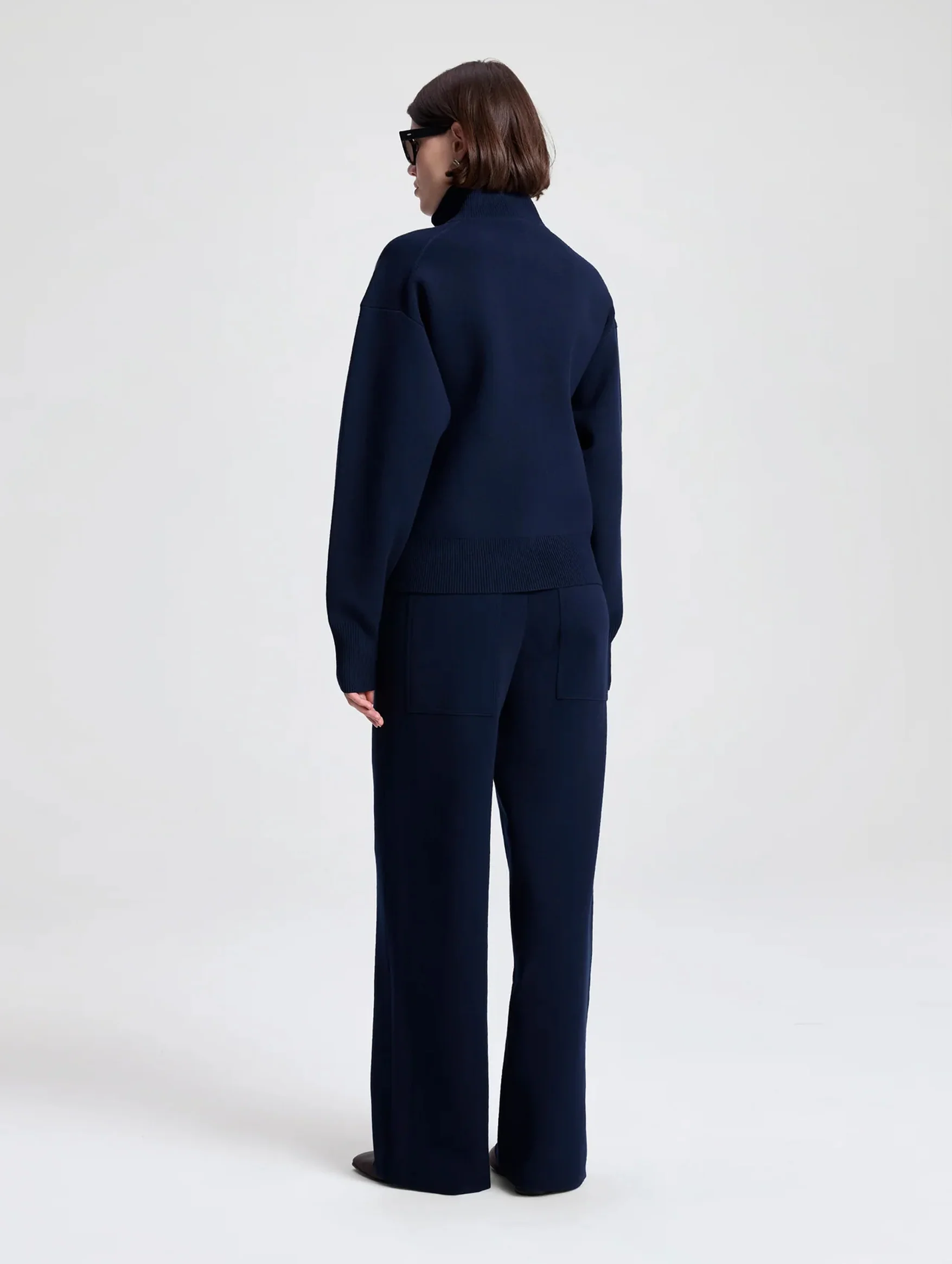 Corey Knit Pant in Navy - Image 5