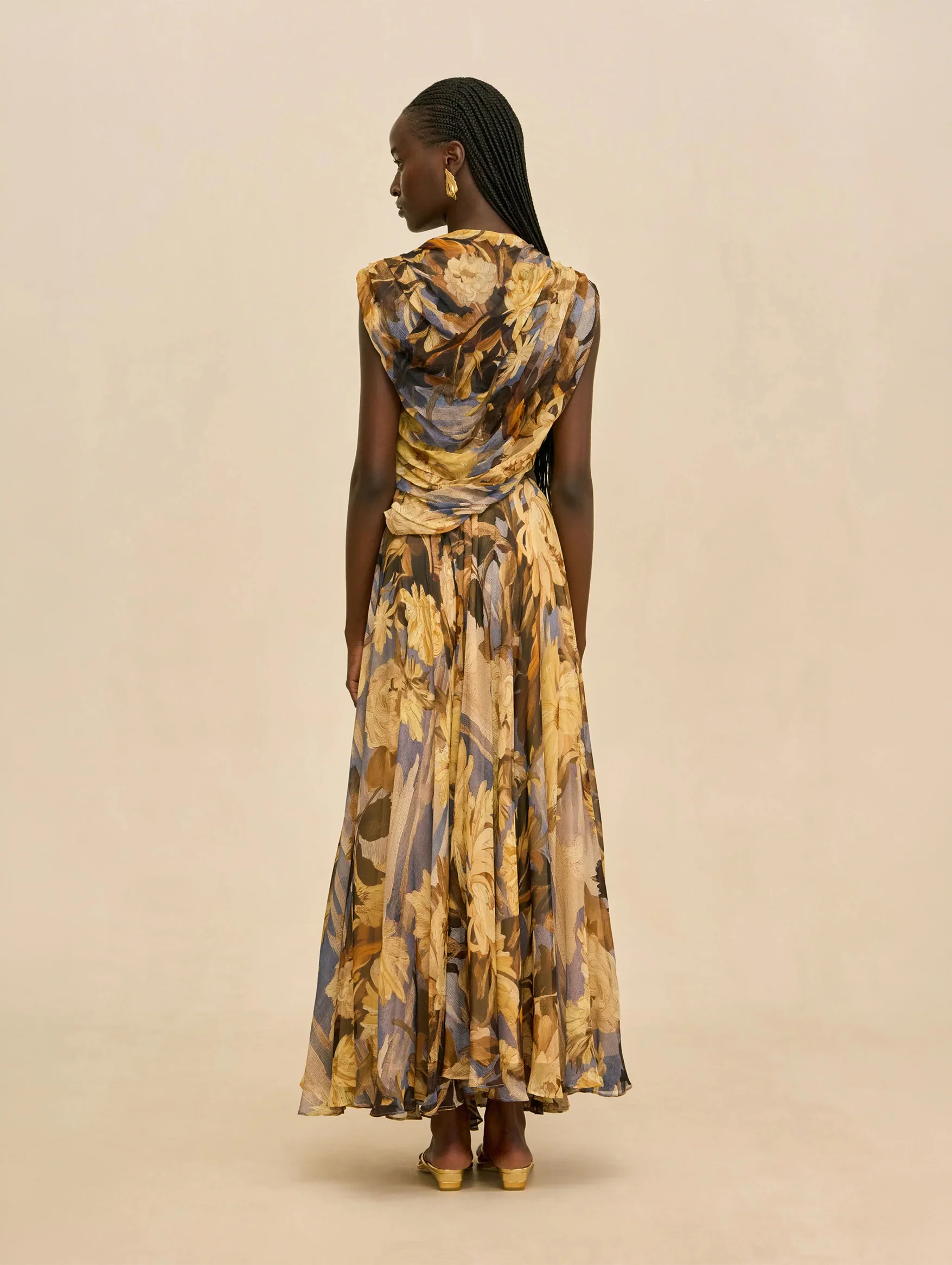 Cosmea Silk Skirt in Wild Dahlia - Image 5